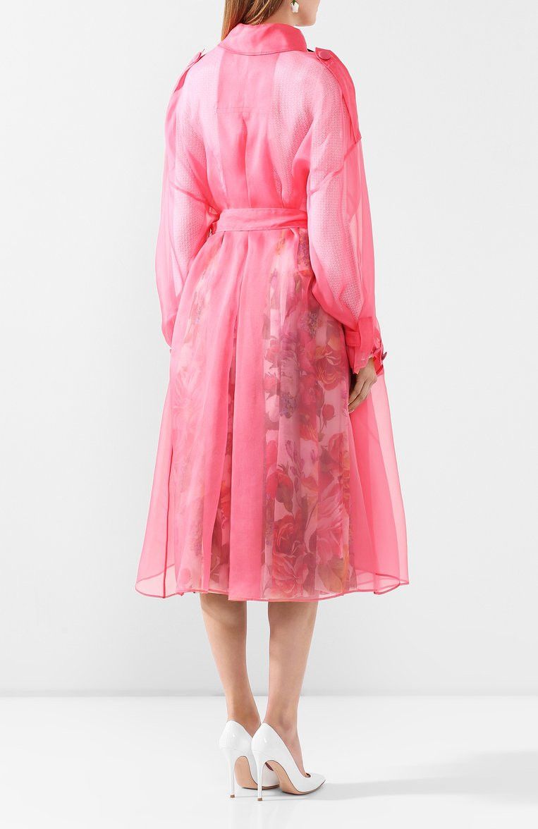 Dolce & Gabbana o1y0825 Trench Coat in Coral Size XS / US 0-2 / IT 36-38 - 3 Thumbnail