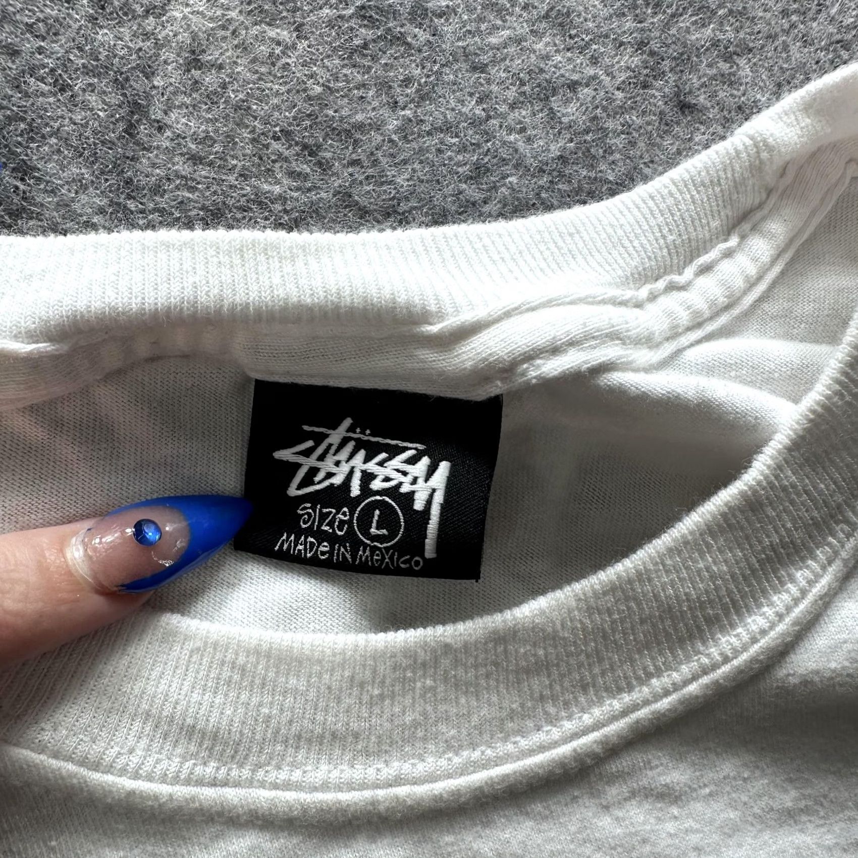 Pinko VTG Stussy Shirt Mens L White Pink Flower Graphic Tee Logo Cotton Streetwear Size US L / EU 52-54 / 3 - 5 Thumbnail
