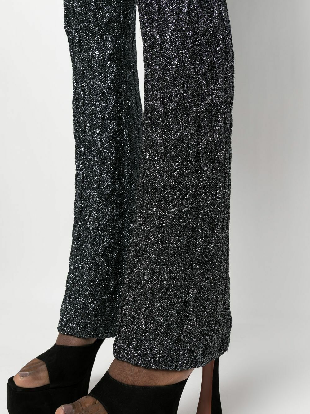 Gucci o1s1wg111025 Knitted Slim-Fit Trousers in Black Size 28" / US 6 / IT 42 - 5 Thumbnail