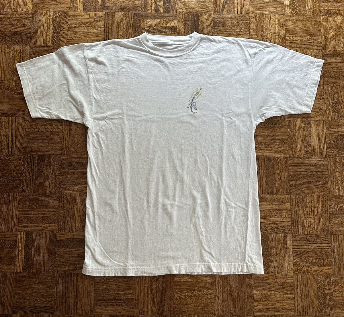 Vintage Vintage 90s Lizard Art Graphic Tee Size US XL / EU 56 / 4 - 2 Thumbnail