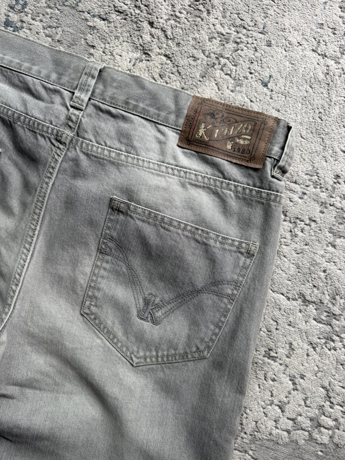 Kenzo Kenzo Vintage Gray Denim jeans Size 36 Size US 36 / EU 52 - 9 Thumbnail