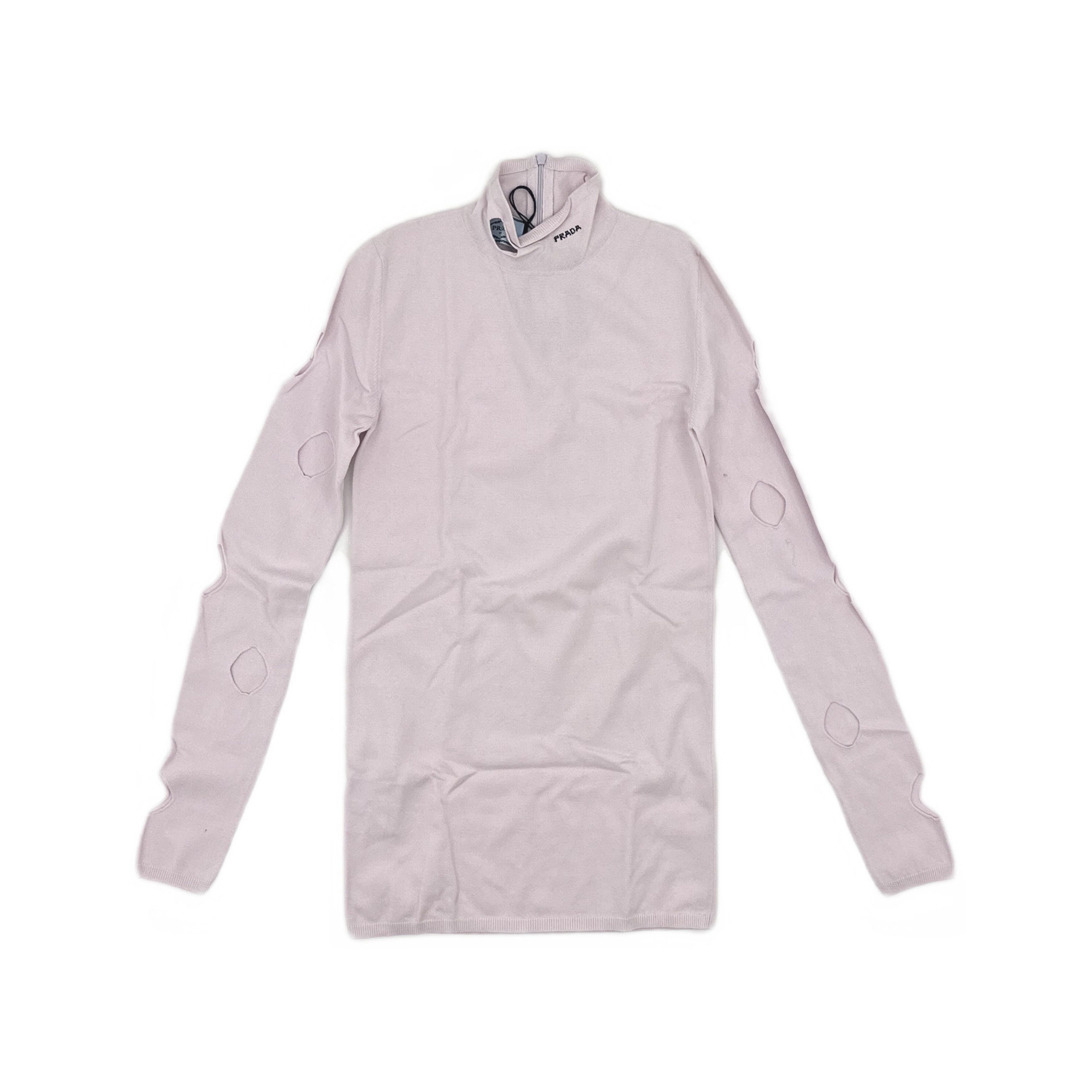 Prada Prada Pink Cut-Out Turtleneck Sweater Size 42 Size M / US 6-8 / IT 42-44 - 1 Thumbnail