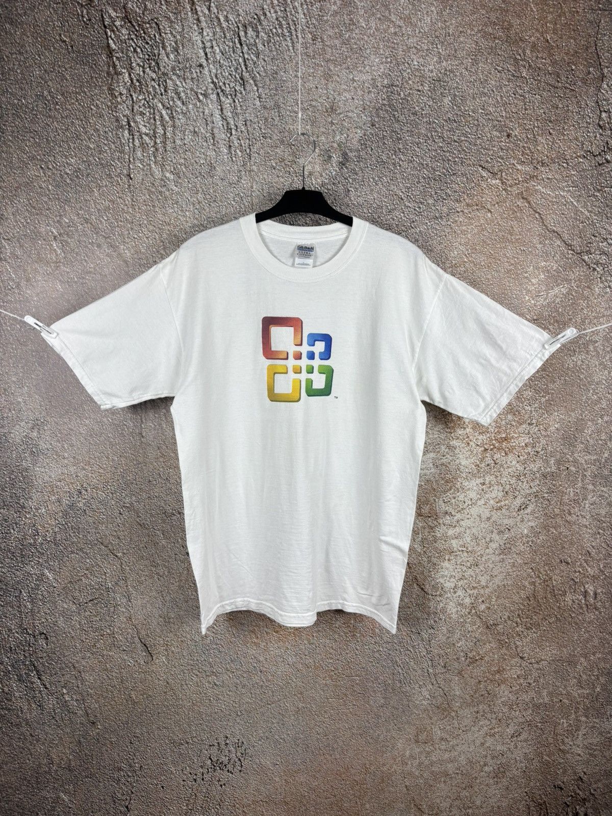 Microsoft Vintage Microsoft Office Gildan White T Shirt Size L Size US L / EU 52-54 / 3 - 1 Thumbnail
