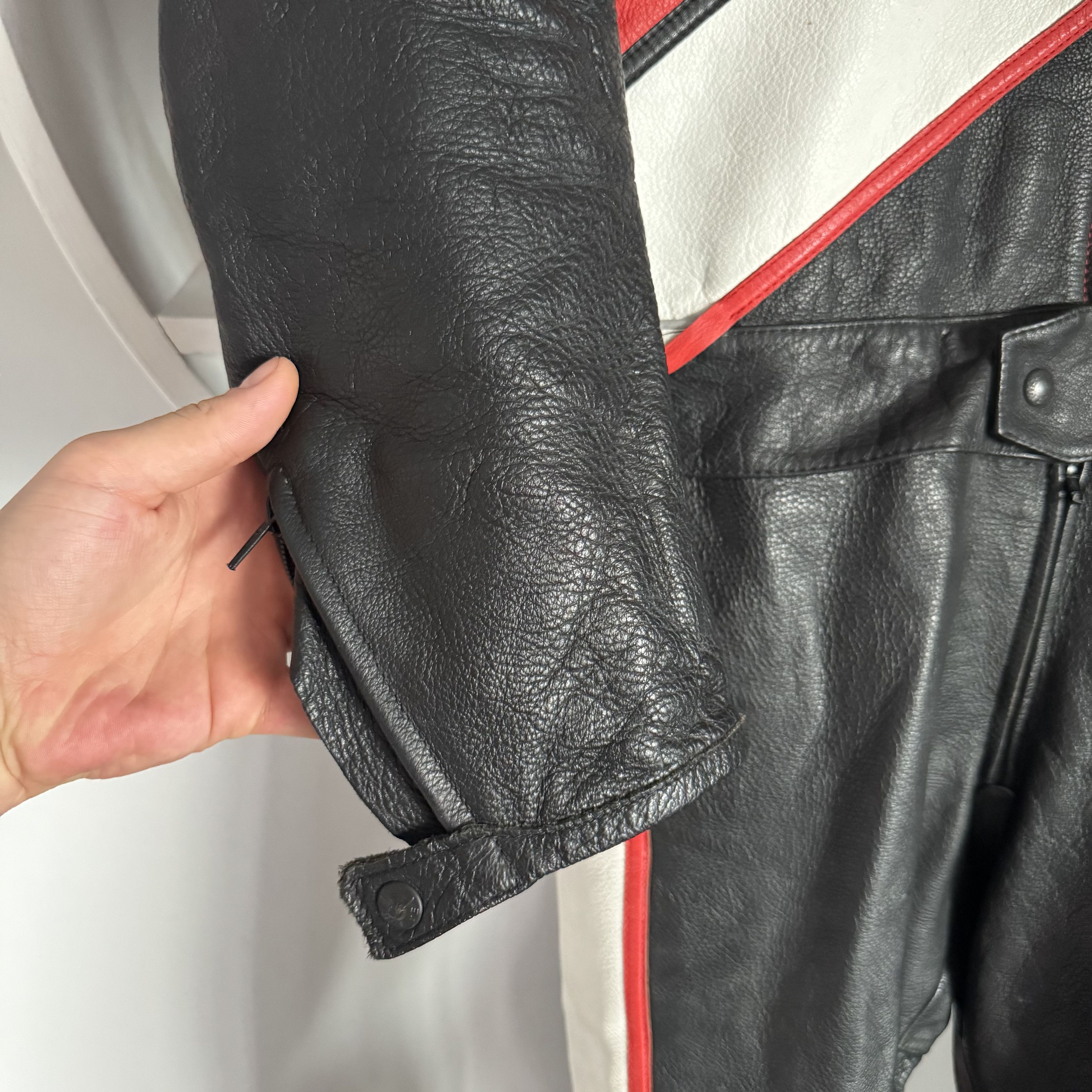 Dainese Vintage DAINESE Moto Suit – Jacket + Pants – Leather Logo Size 46R - 9 Thumbnail