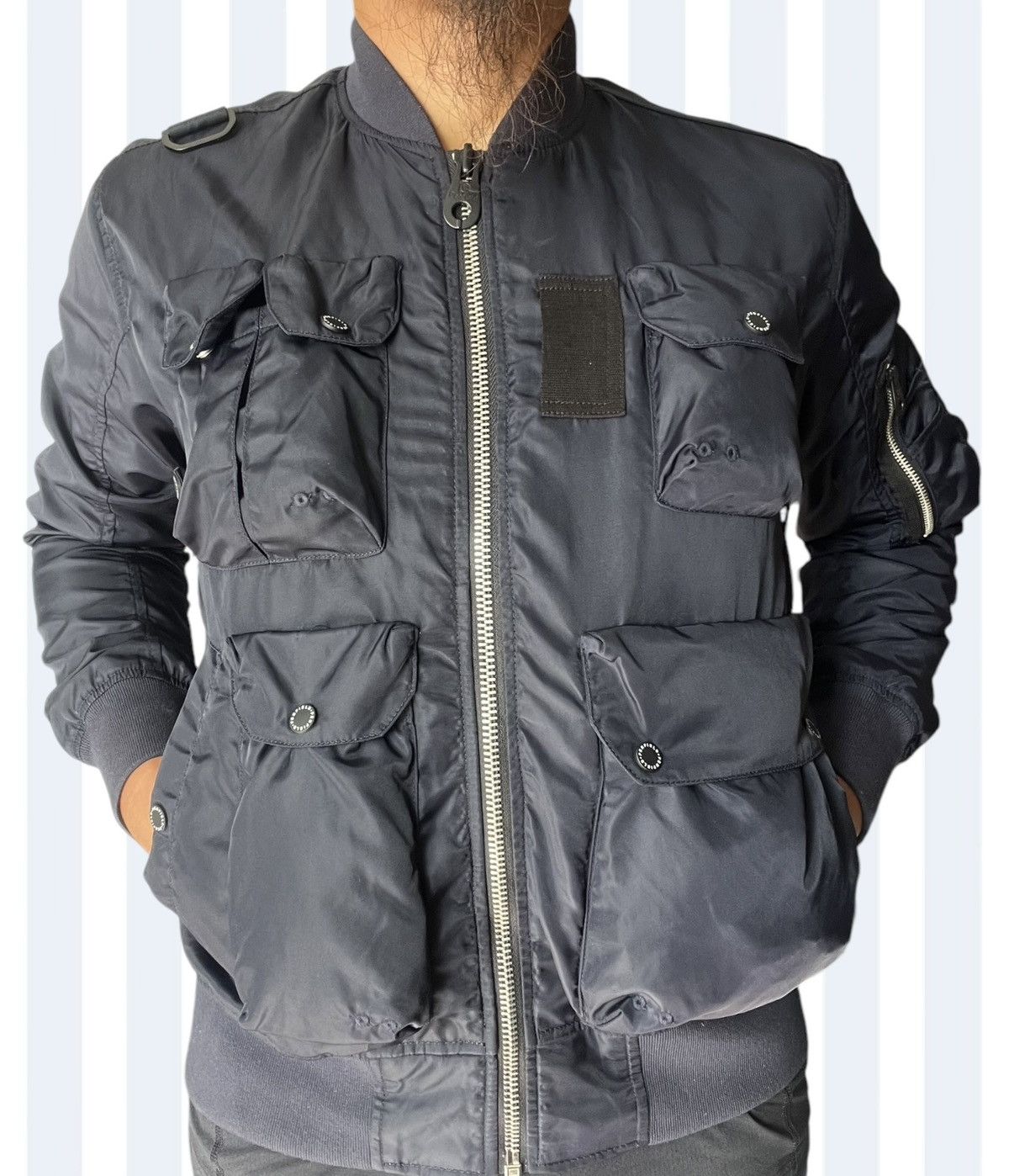 Penfield Penfield FW17 MA-1 MultiPocket UtilityTactical Bomber Jacket Size US M / EU 48-50 / 2 - 14 Thumbnail