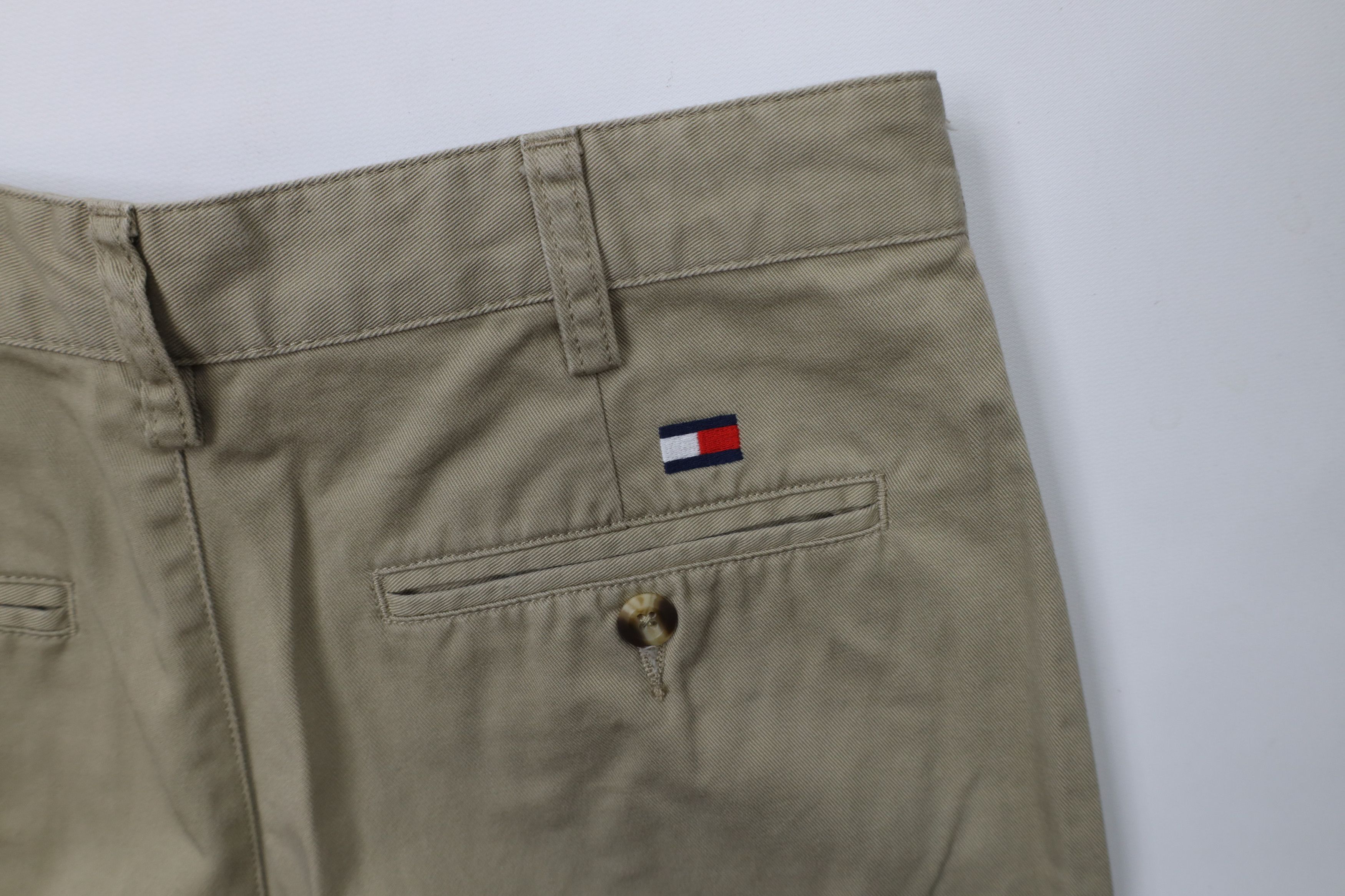 Tommy Hilfiger × Vintage Vintage 90s Tommy Hilfiger Wide Leg Chino Pants Khaki Cotton Size US 30 / EU 46 - 11 Thumbnail