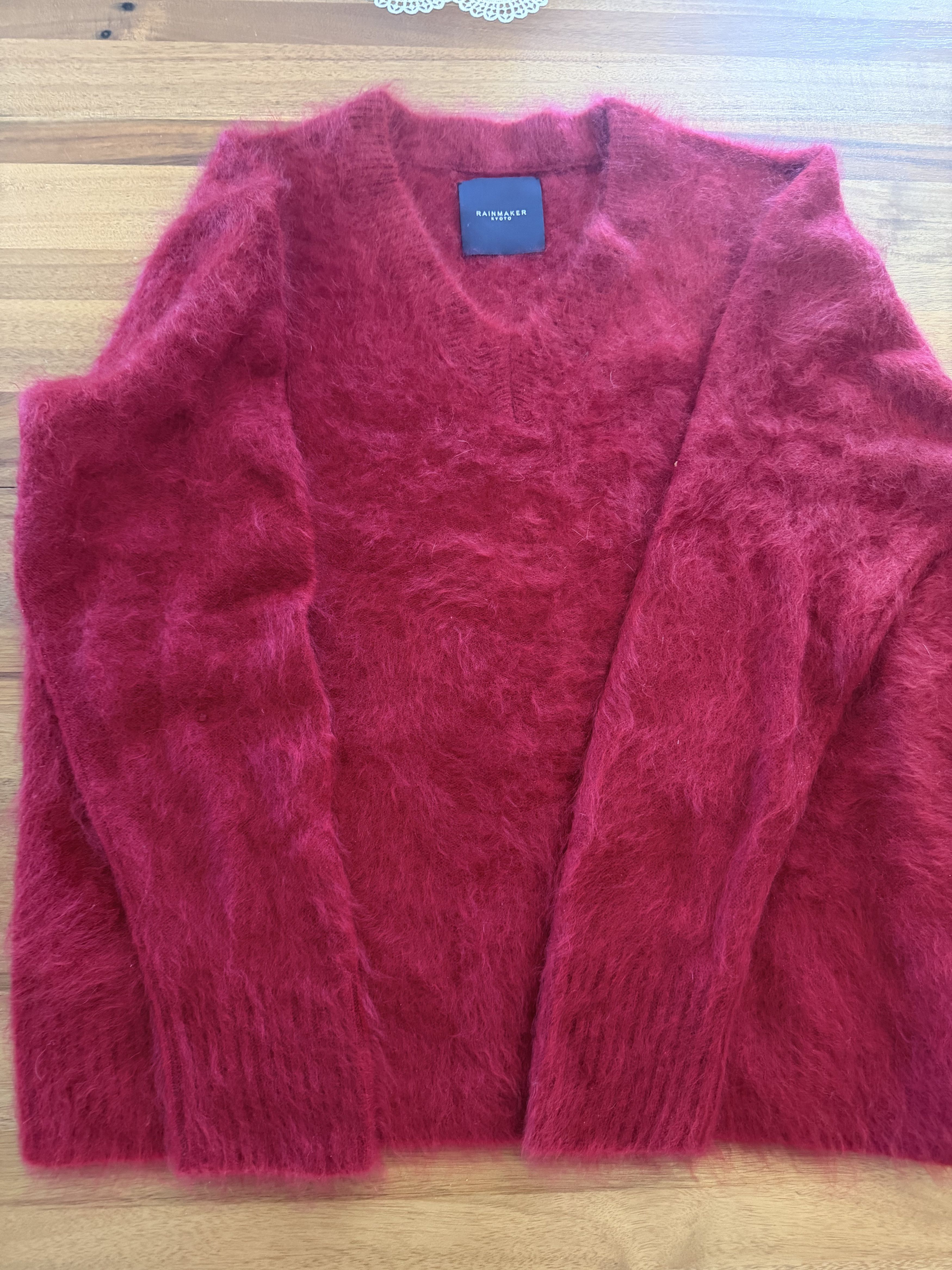 Other Rainmaker Kyoto Shag Cashmere V-Neck Sweater Size US L / EU 52-54 / 3 - 1 Thumbnail