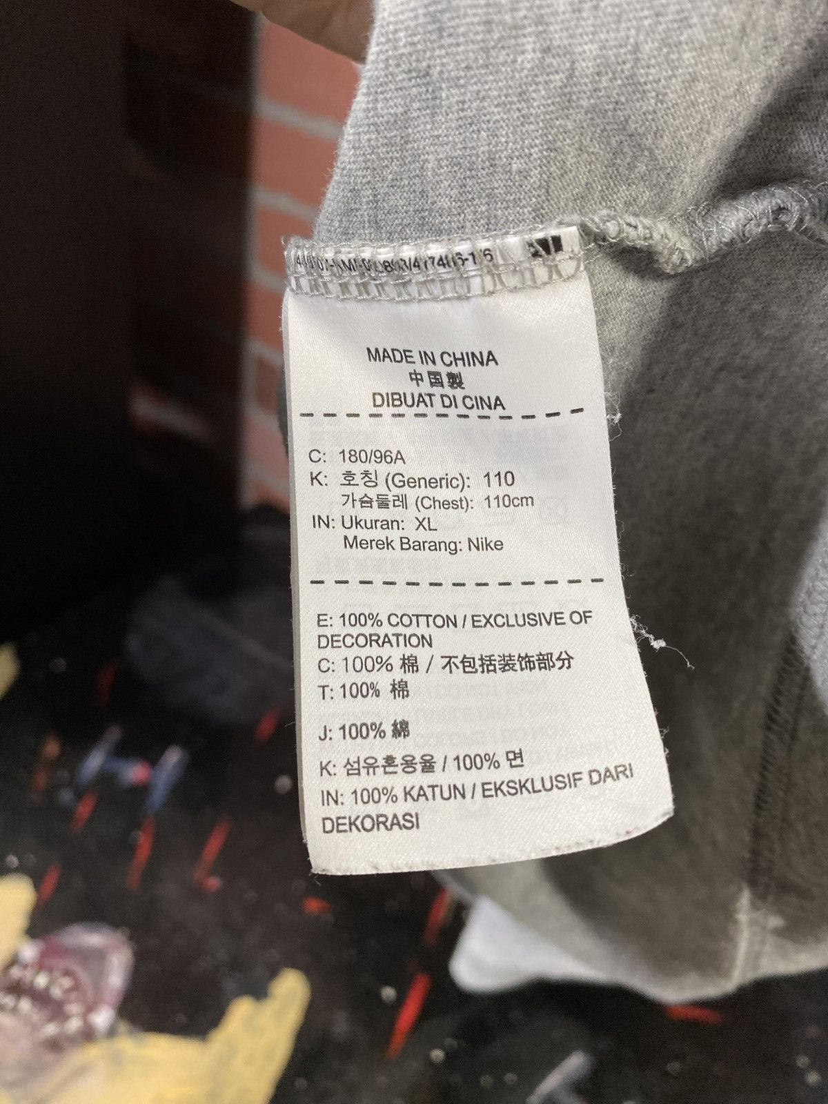 Off-White Off-White Nike T-Shirt Grey Virgil Abloh Tee Size Large Size US L / EU 52-54 / 3 - 7 Thumbnail