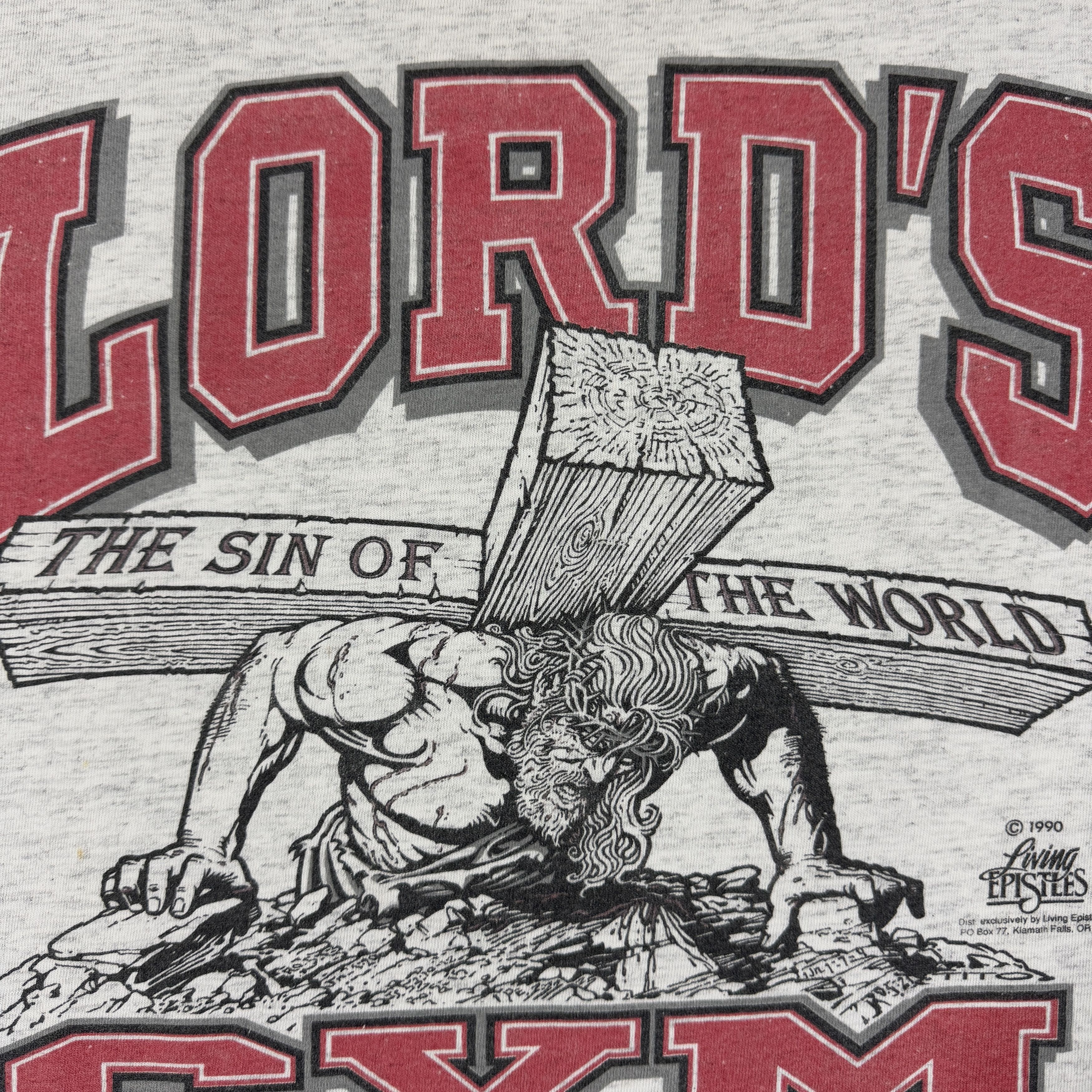 Vintage Vintage Jesus Lord's Gym Longsleeve Size US L / EU 52-54 / 3 - 9 Thumbnail
