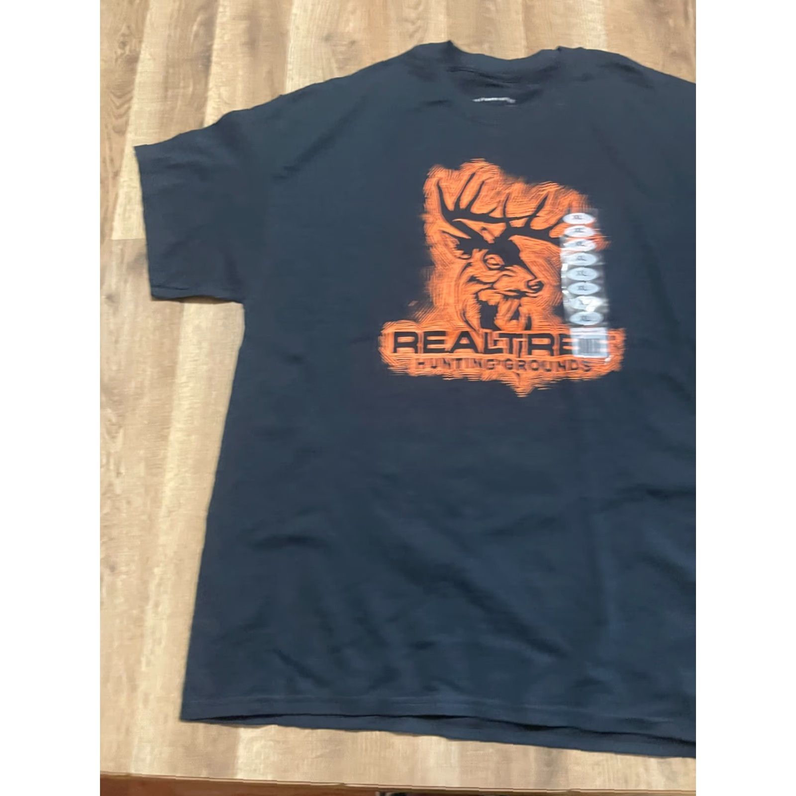 Realtree Realtree Shirt Men's XL Black Orange Realtree Hunting Grounds NWT Deer Shirt / T-Shirt Size US XL / EU 56 / 4 - 3 Thumbnail