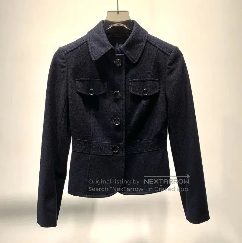 Burberry Burberry Black Wool Women's Coat. Size XXS / US 00 / IT 34 - 1 Thumbnail