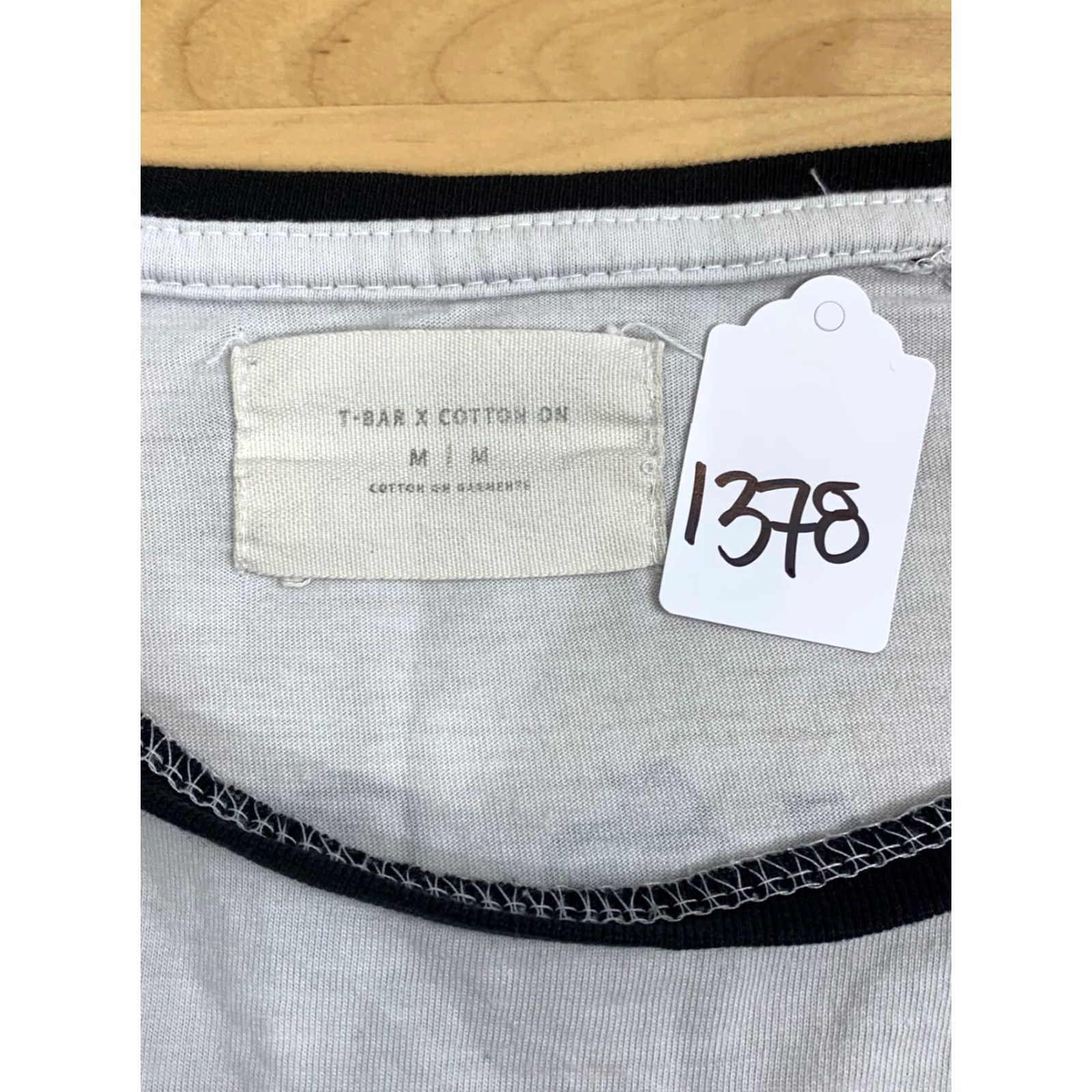 Cotton On T-Bar x Cotton On The good Times Are Chilling Me 3/4 Sleeve Shirt M White Crew Neck California Mens Shirt Size US M / EU 48-50 / 2 - 5 Thumbnail