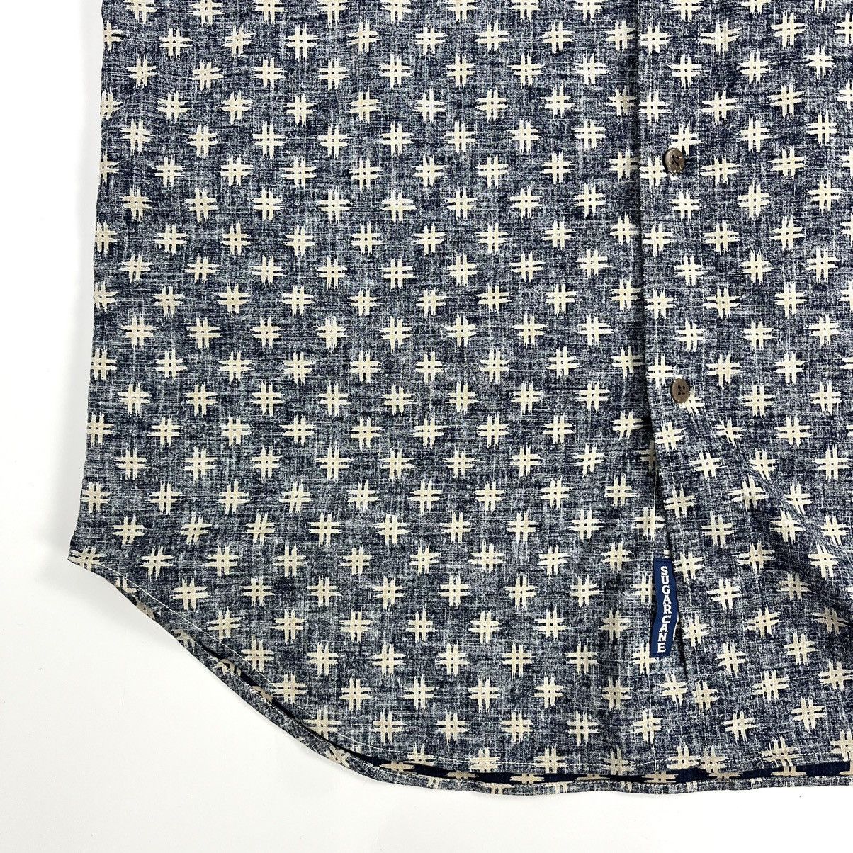 Sugar Cane × Toyo Enterprises Sugar Cane Pattern Indigo Backwards Shirt Size US L / EU 52-54 / 3 - 8 Thumbnail