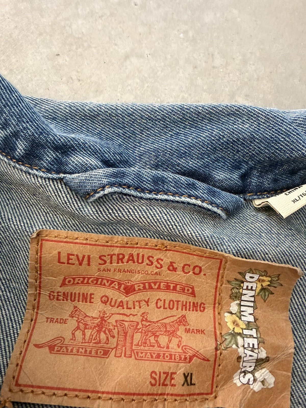 DENIM TEARS Denim Tears denim jacket dark wash Size US XL / EU 56 / 4 - 8 Thumbnail