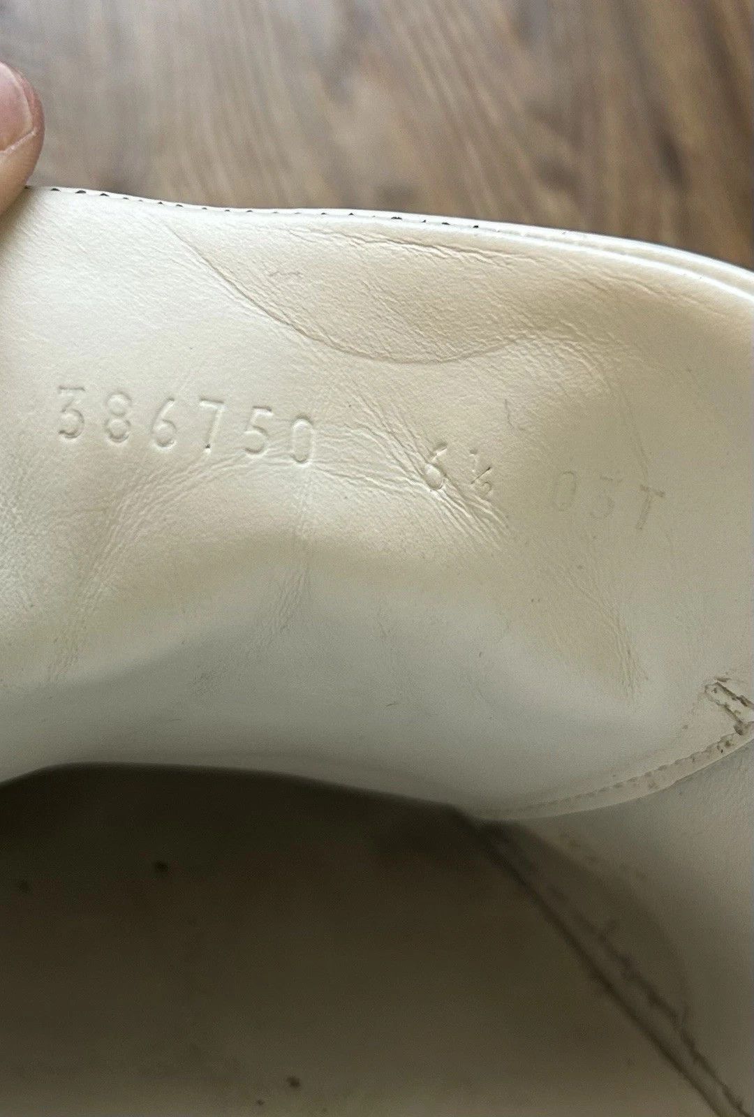 Gucci Gucci Ace Sneakers 7 White Leather Low 386750 Size US 7 / EU 40 - 8 Thumbnail