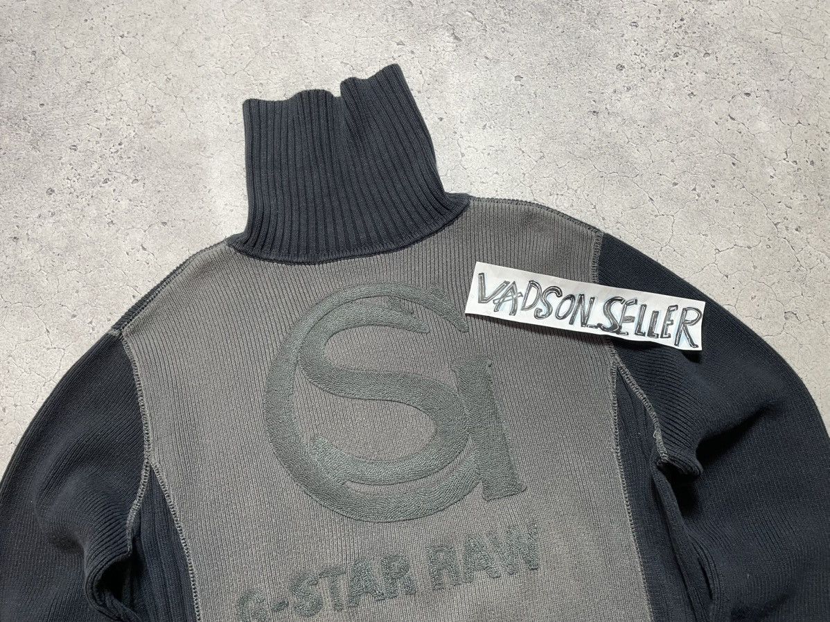 G-Star Vintage G-STAR Raw High Neck Sweater Big Logo Y2K Size US M / EU 48-50 / 2 - 5 Thumbnail