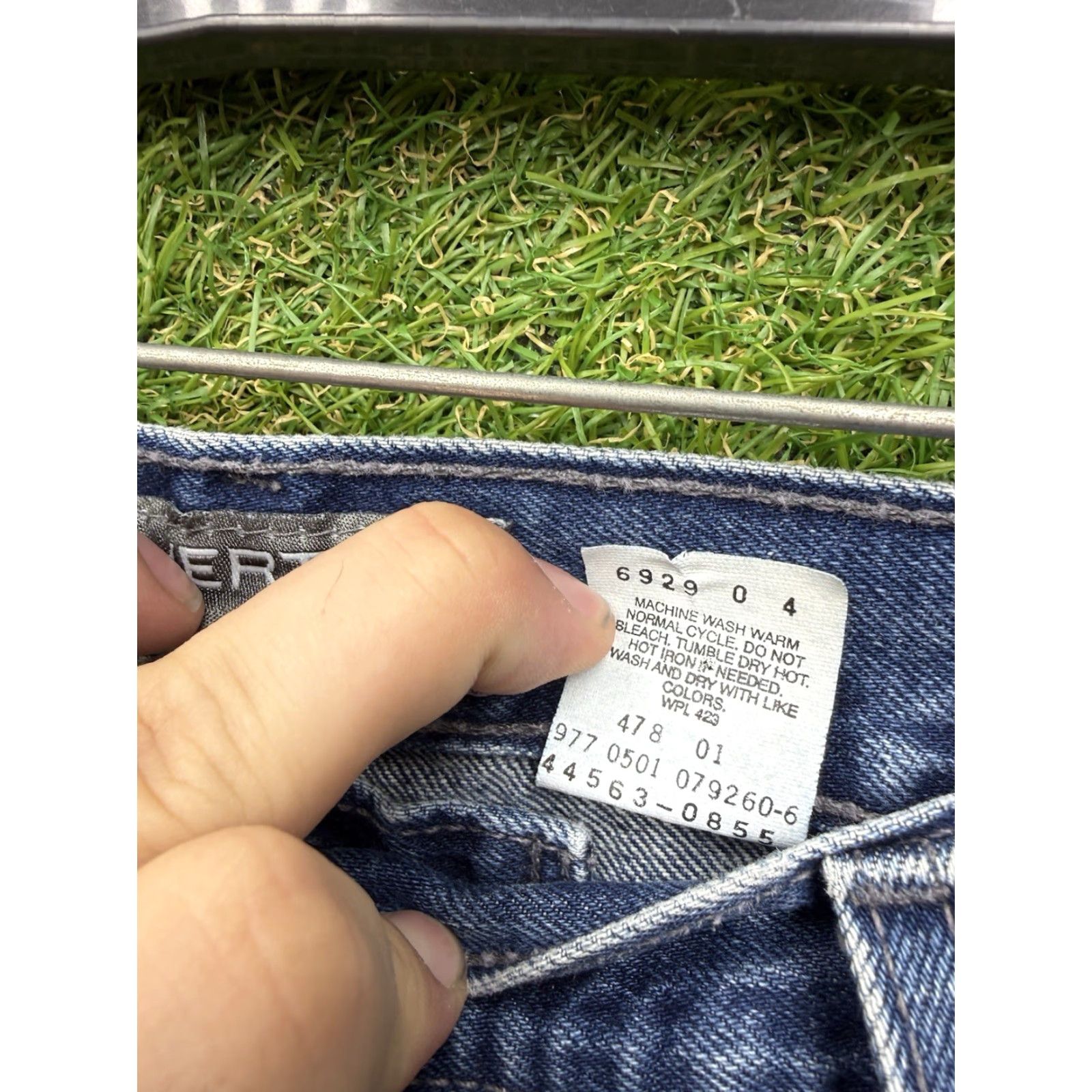 Levi's Levi's Silvertab Jeans Mens 34x32 Denim 90s Grunge Y2K Skater Jeans Straight Relaxed Regular 5-Pocket Blue Denim Dark Vintage Size US 34 / EU 50 - 3 Thumbnail
