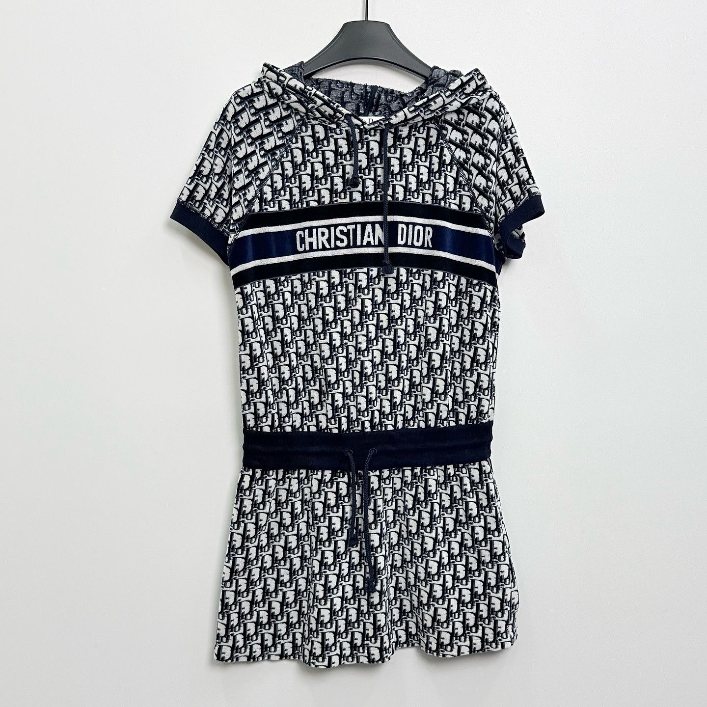 Dior Christian Dior Oblique Logo Hoodie Mini Dress Size S Size S / US 4 / IT 40 - 1 Thumbnail