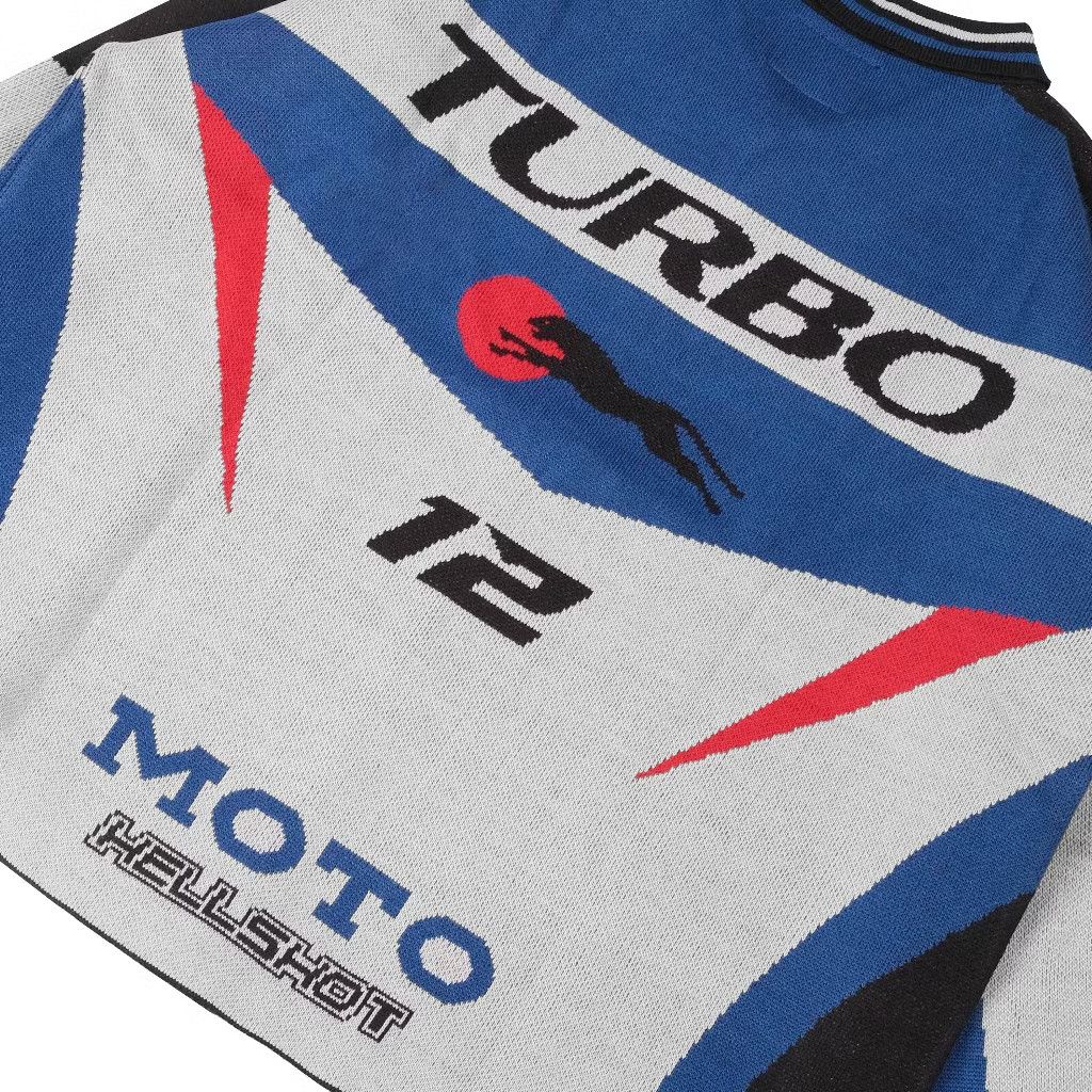 Japanese Brand 🏁Hellshot boxy racing knitwear jacket Size US L / EU 52-54 / 3 - 4 Thumbnail