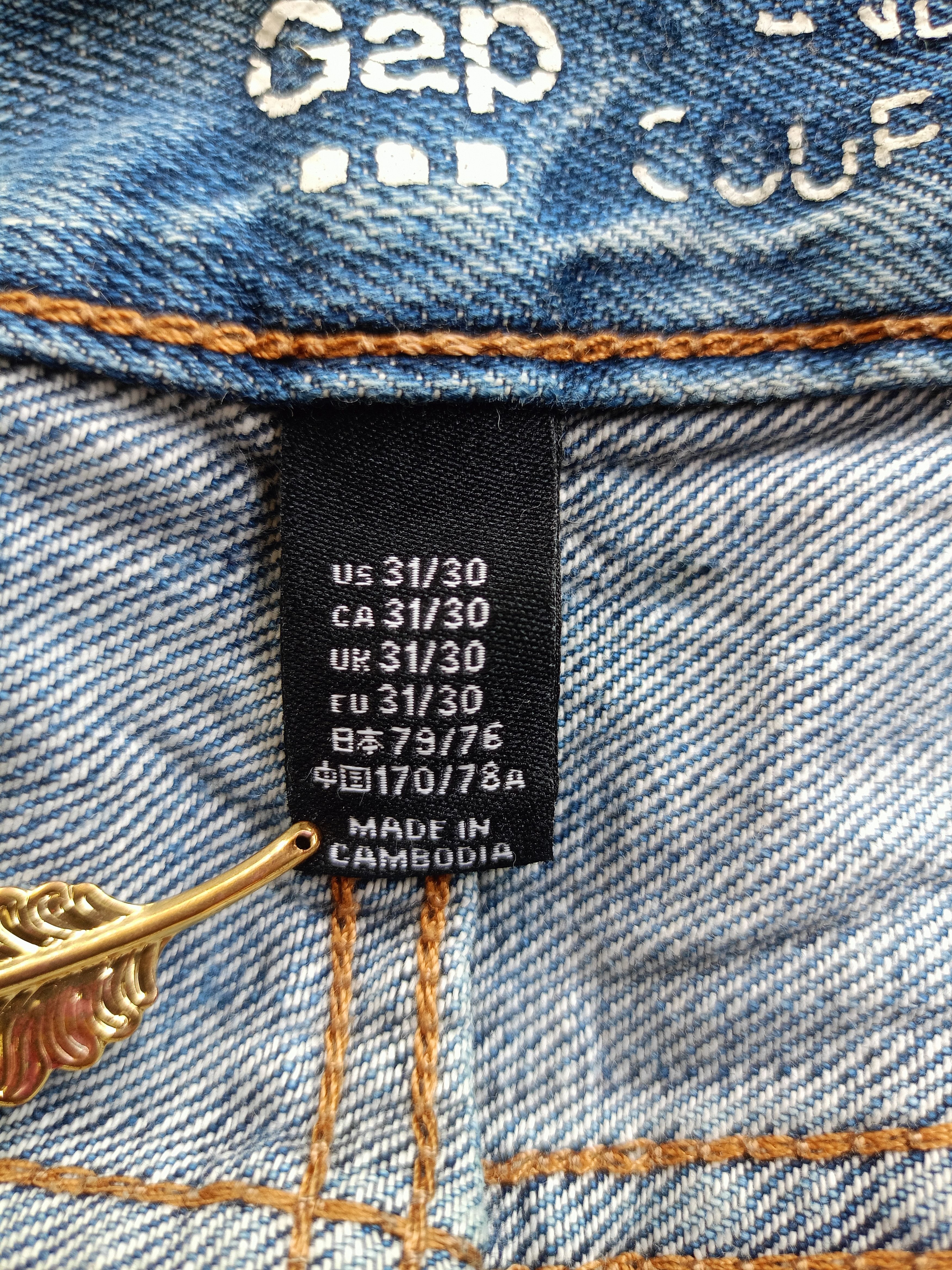 Gap × Vintage GAP 1969 Distressed Vintage Streetwear Men's Jean Size US 31 - 11 Thumbnail