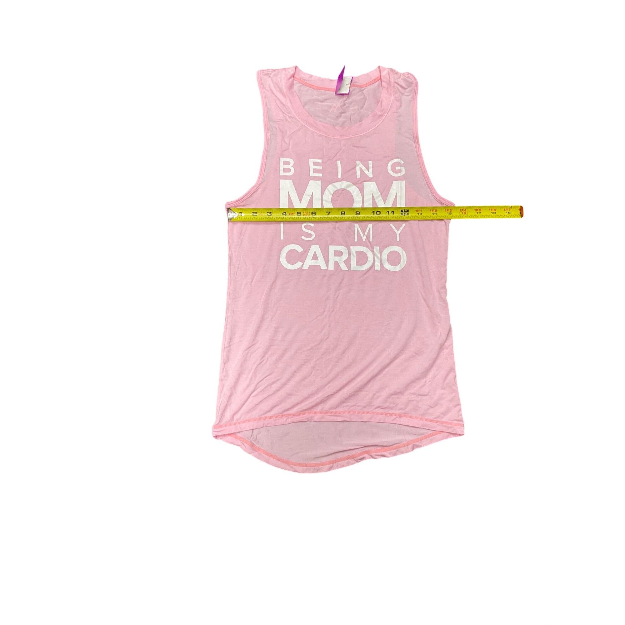 Other Being Mom Is My Cardio Pink Medium Sleeveless Tank Top Wome Size M / US 6-8 / IT 42-44 - 5 Thumbnail