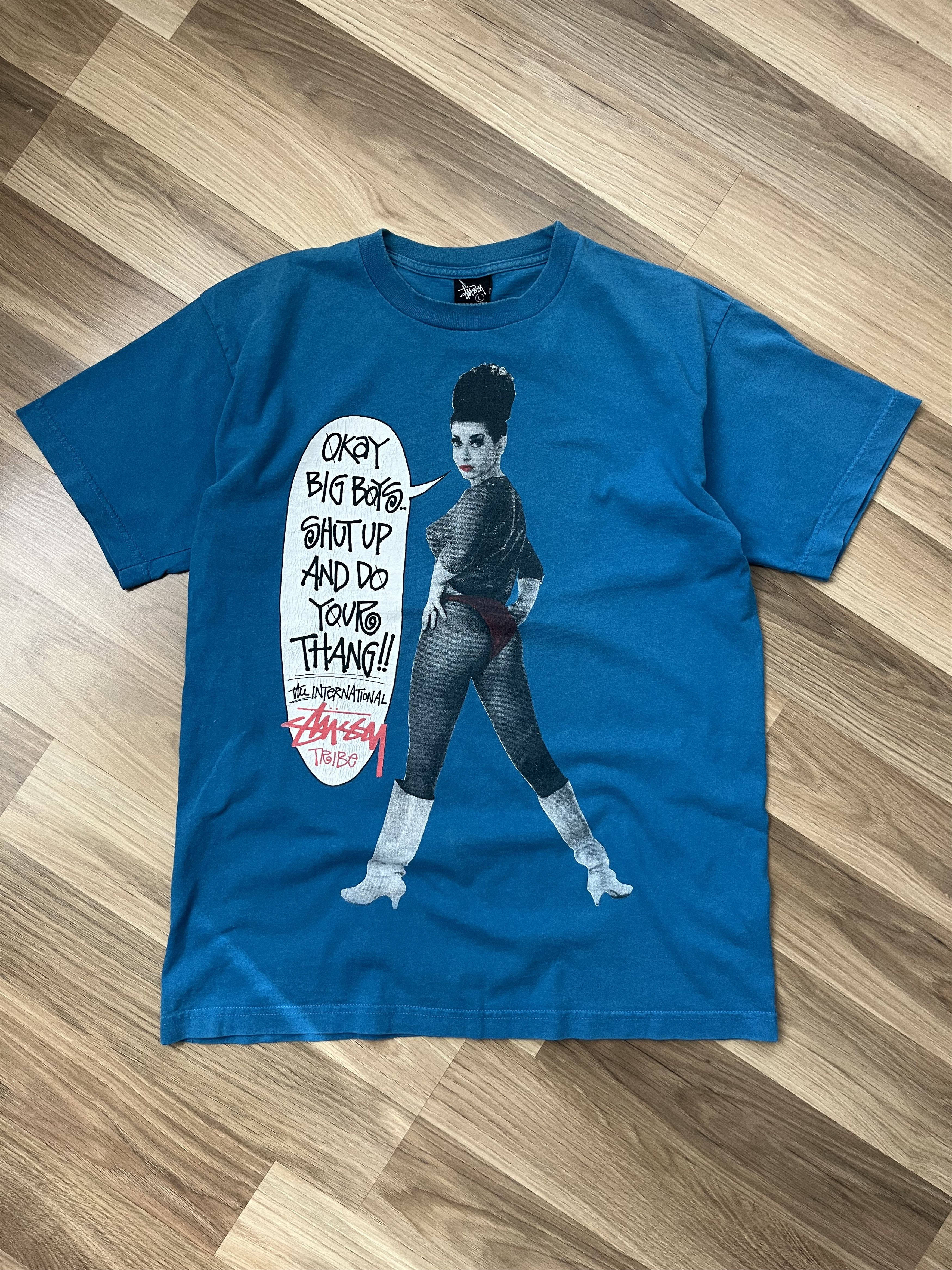 Stussy RARE Vintage Stussy X Champion Laura Photo Tshirt | Grailed