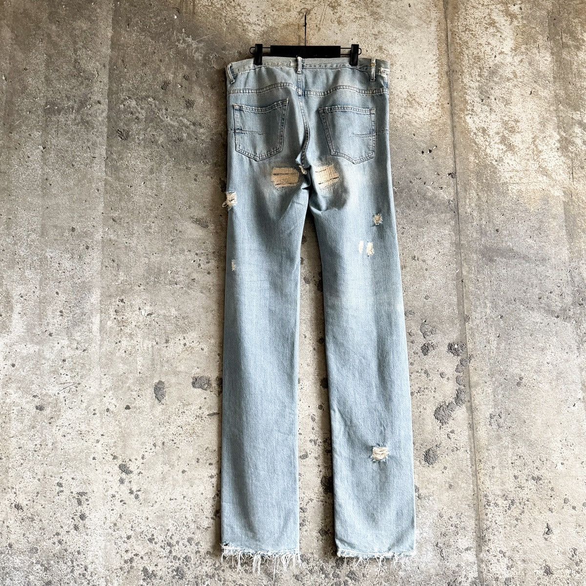 Dior Dior By Hedi Slimane RUNWAY SS06 CRASH Repair Denim Size US 34 / EU 50 - 4 Thumbnail
