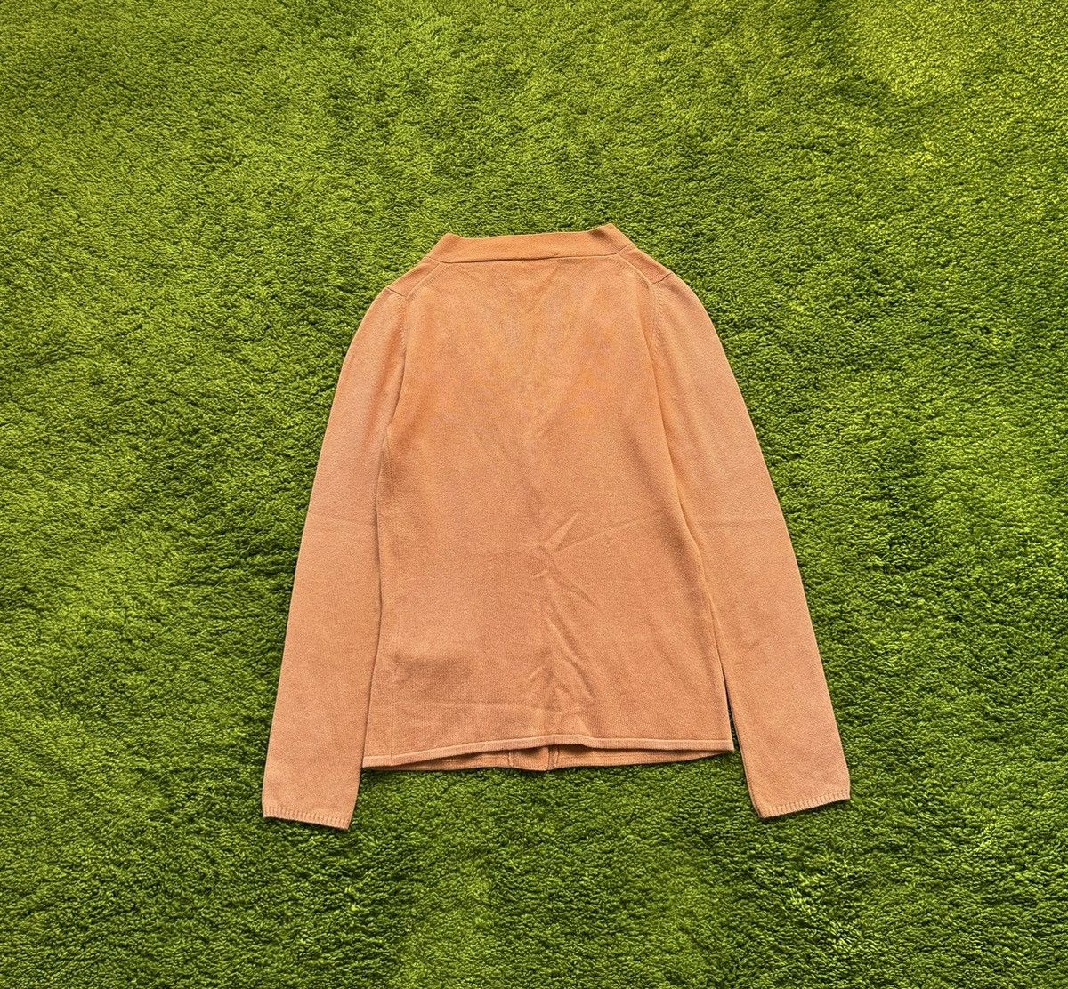 Designer × Jil Sander 🍑 Jil Sander 100% cashmere peach cardigan sweater Size S / US 4 / IT 40 - 2 Thumbnail