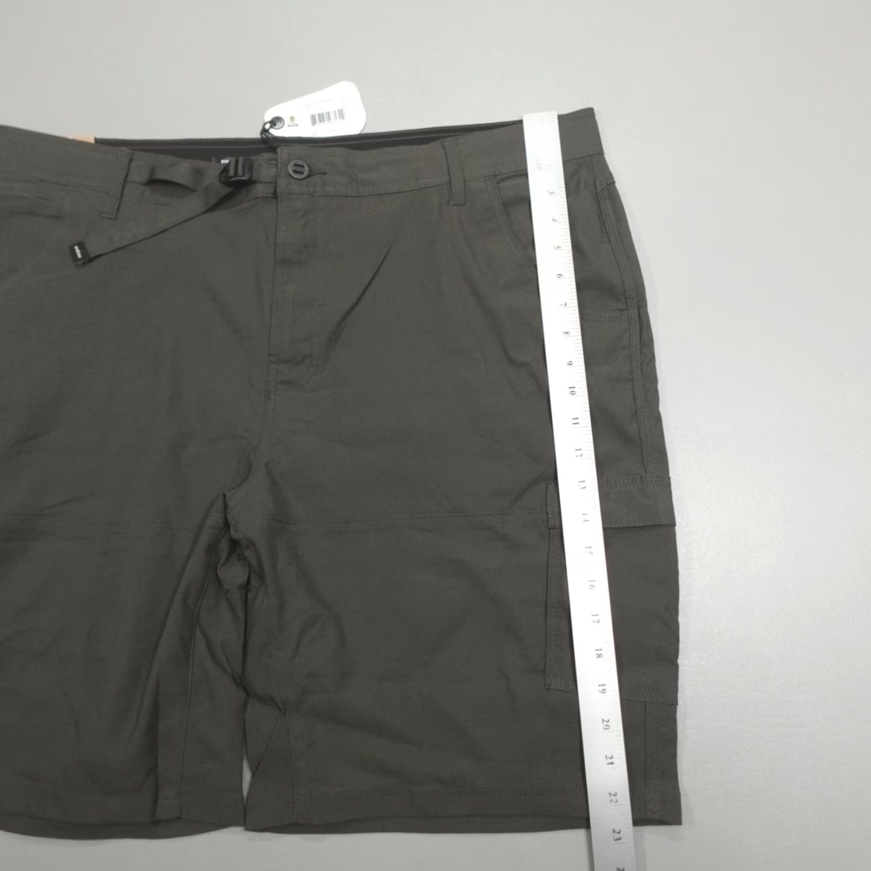 Prana Prana Zion Shorts II Cargo Dark Iron Belted Size 42 10" Inseam Men’s Regular Gray Nylon Spandex Size US 42 / EU 58 - 6 Thumbnail