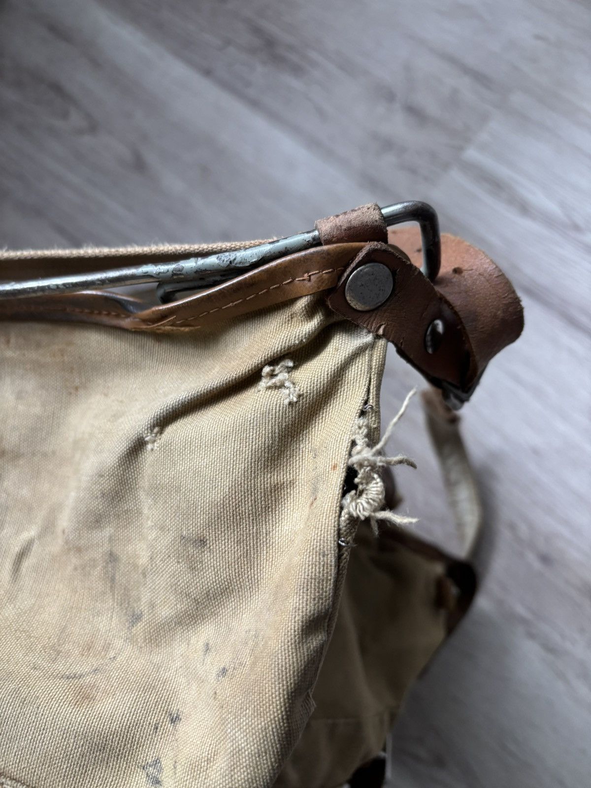 Other Vintage German Canvas & Leather Small Daypack 1950s–1970s Size ONE SIZE - 6 Thumbnail