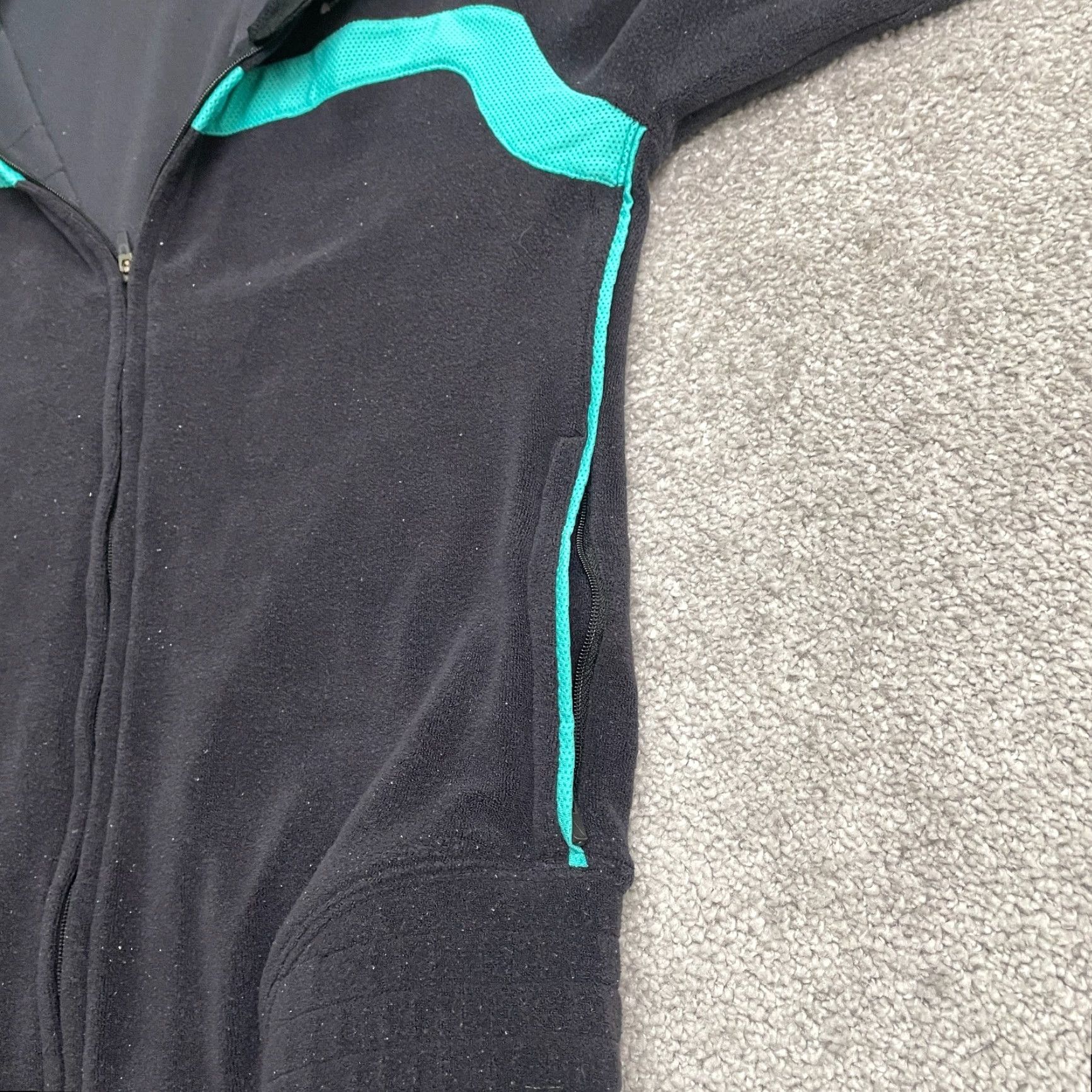 Nike Nike Hoodie Full Zip Sweatshirt Women S Black Blue Zip Pocket Active Comfort Size S / US 4 / IT 40 - 4 Thumbnail