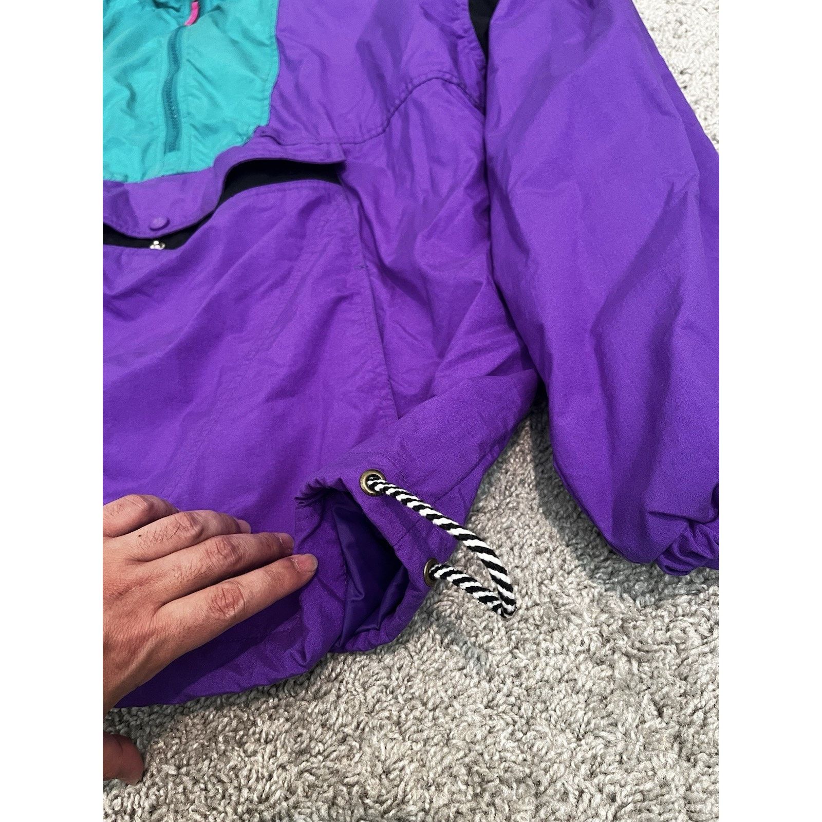 Helly Hansen Vtg Helly Hansen Anorak Jacket 90s Purple Teal L Hong Kong Size US L / EU 52-54 / 3 - 7 Thumbnail