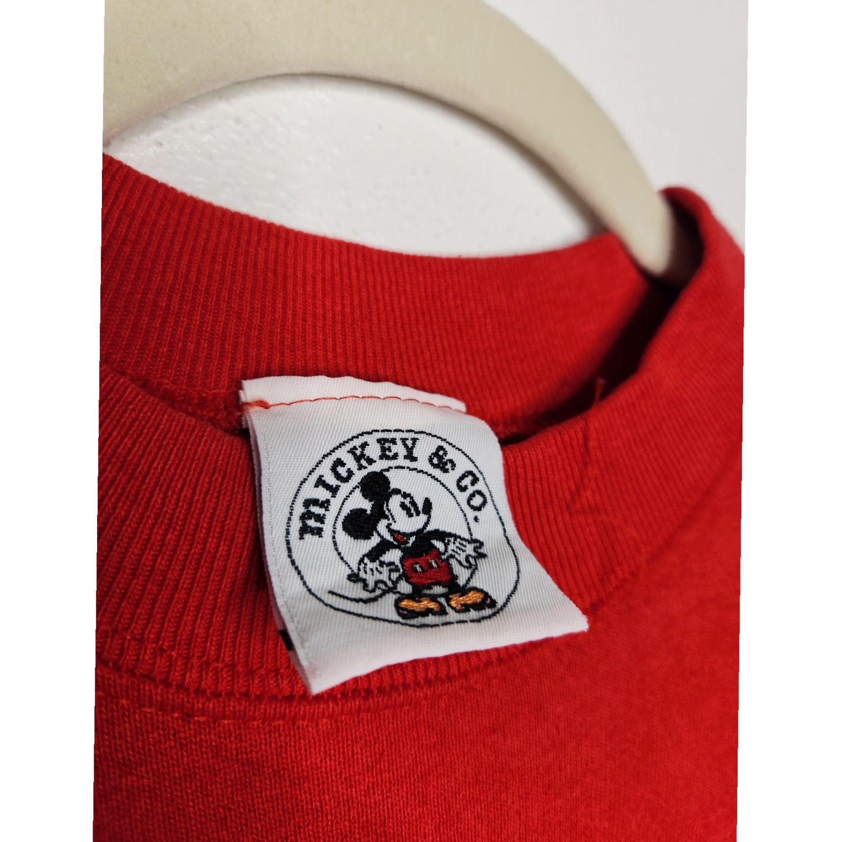VINTAGE Mickey Mouse XL Christmas Holidays Disney Red 90s Santa