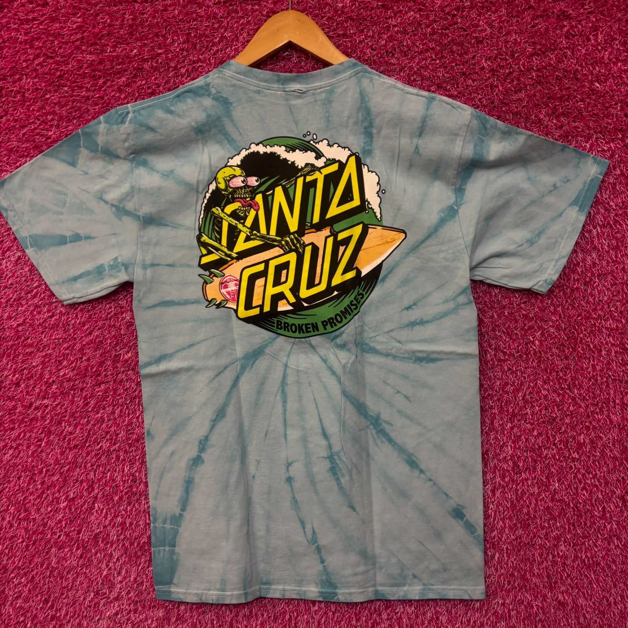 Band Tees Broken Promises x Santa Cruz tiedye collab tshirt size mediu Size US M / EU 48-50 / 2 - 1 Thumbnail