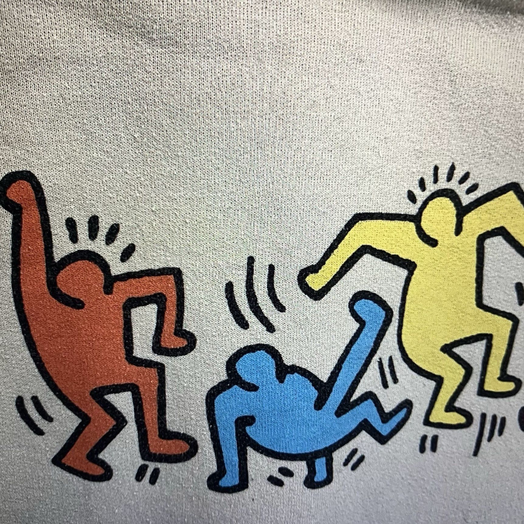 Ripple Junction Ripple Junction Graphic Hoodie Adult Medium Beige Colorful Dancers 80s 90s Mens Size US M / EU 48-50 / 2 - 6 Thumbnail