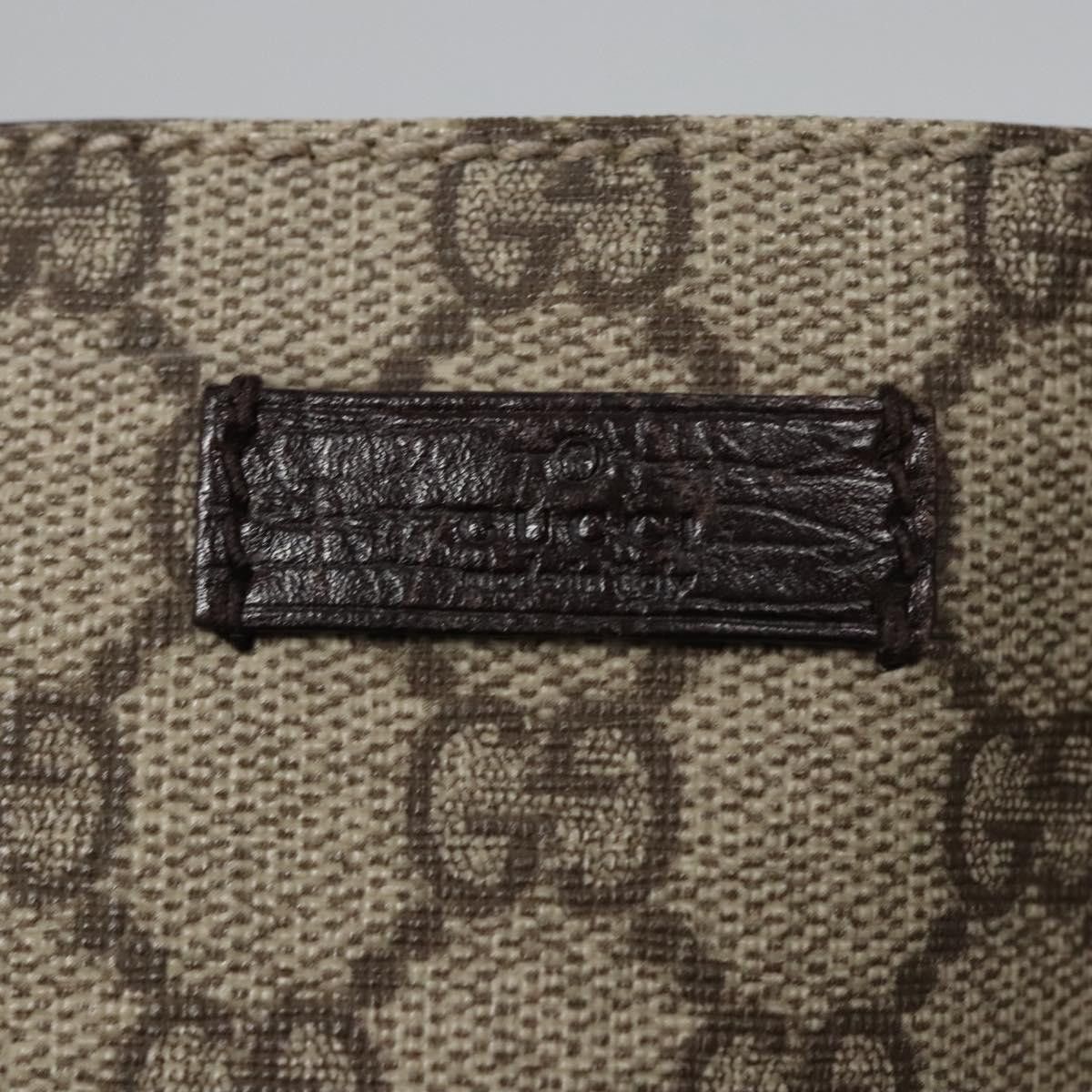 Gucci GUCCI GG Supreme Hand Bag Pvc Leather Beige Silver Size ONE SIZE - 14 Thumbnail