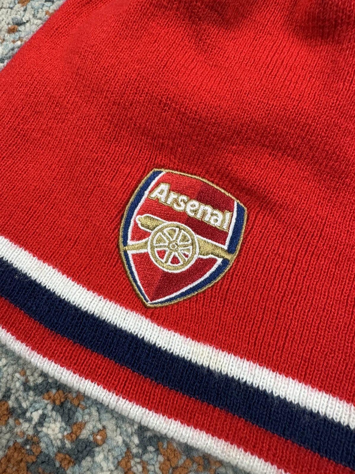 Vintage Vintage 90s Arsenal F.C. reversible beanie hat Blokecore Size ONE SIZE - 4 Thumbnail