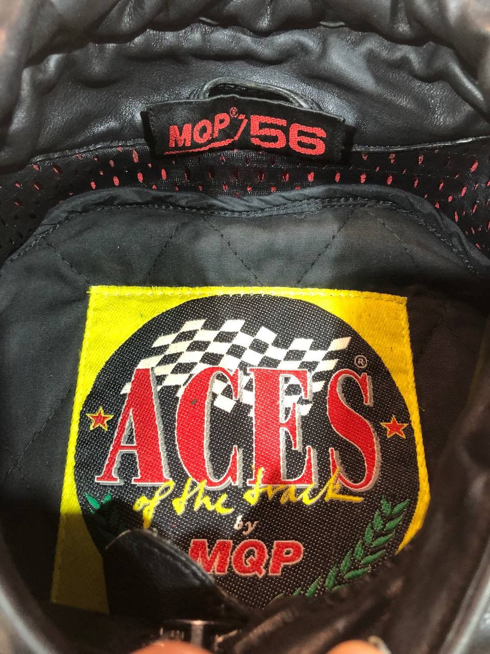 Vintage MQP Racing Moto Avangarde Leather Jacket Vintage Size US L / EU 52-54 / 3 - 12 Thumbnail