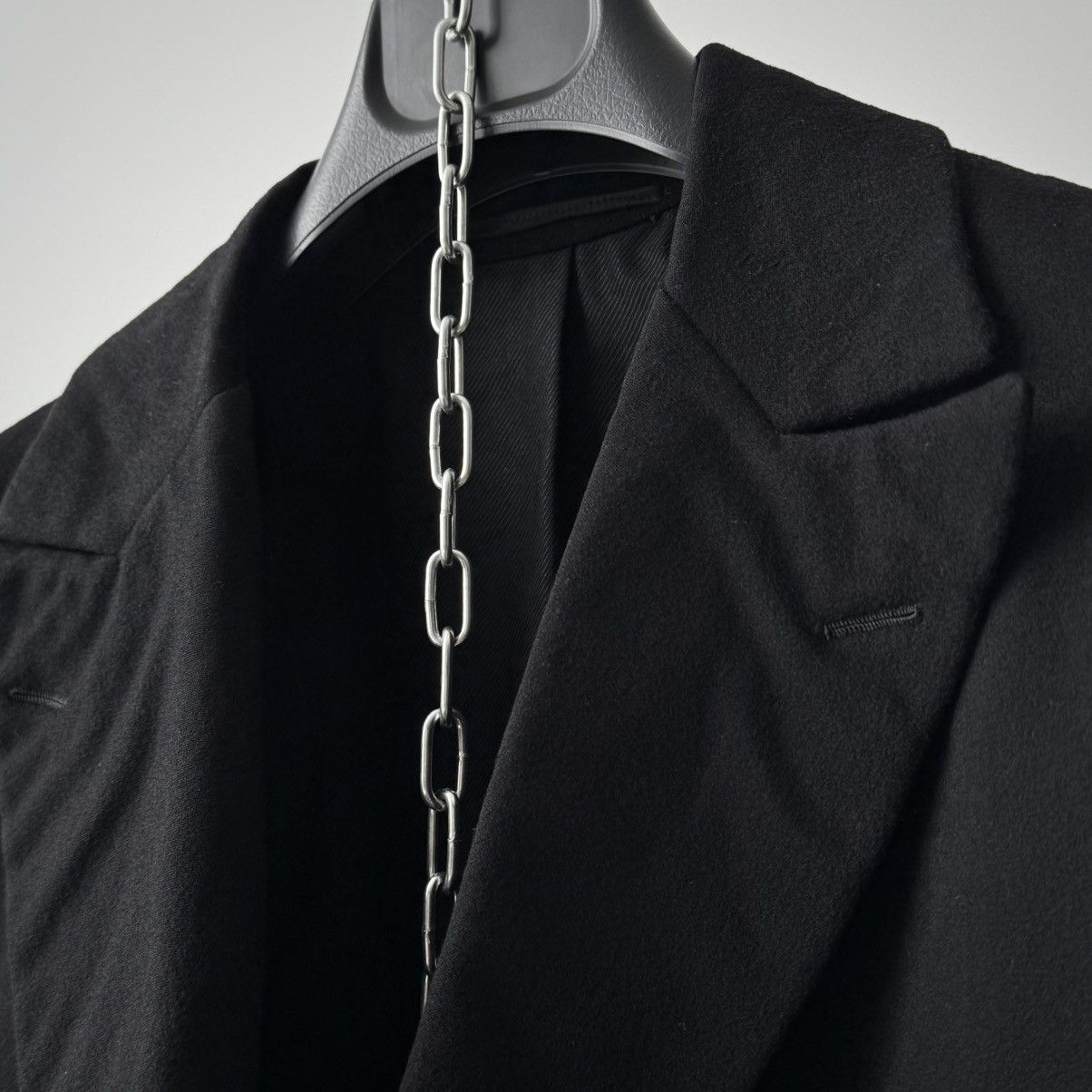 Vintage 1930s European Black Wool Frock Coat Size US M / EU 48-50 / 2 - 5 Thumbnail