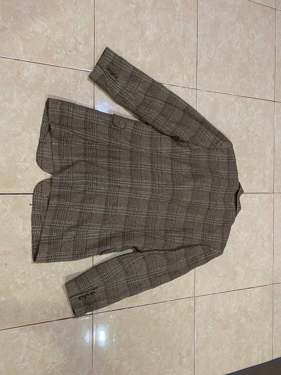 Japanese Brand Vintage Reve Wool Plaid Coat Size US M / EU 48-50 / 2 - 9 Thumbnail