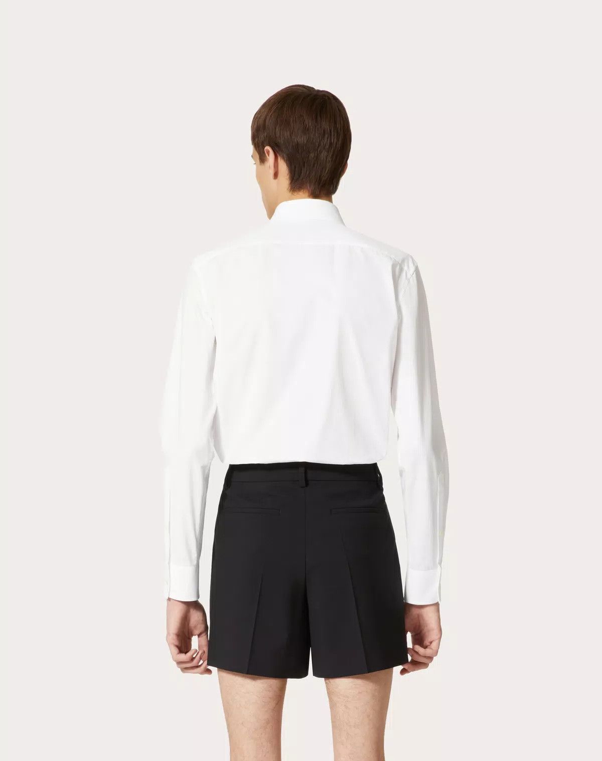 Valentino oc11z0725 Heavy Cotton Poplin Long Sleeve Shirt in White Size US S / EU 44-46 / 1 - 5 Thumbnail