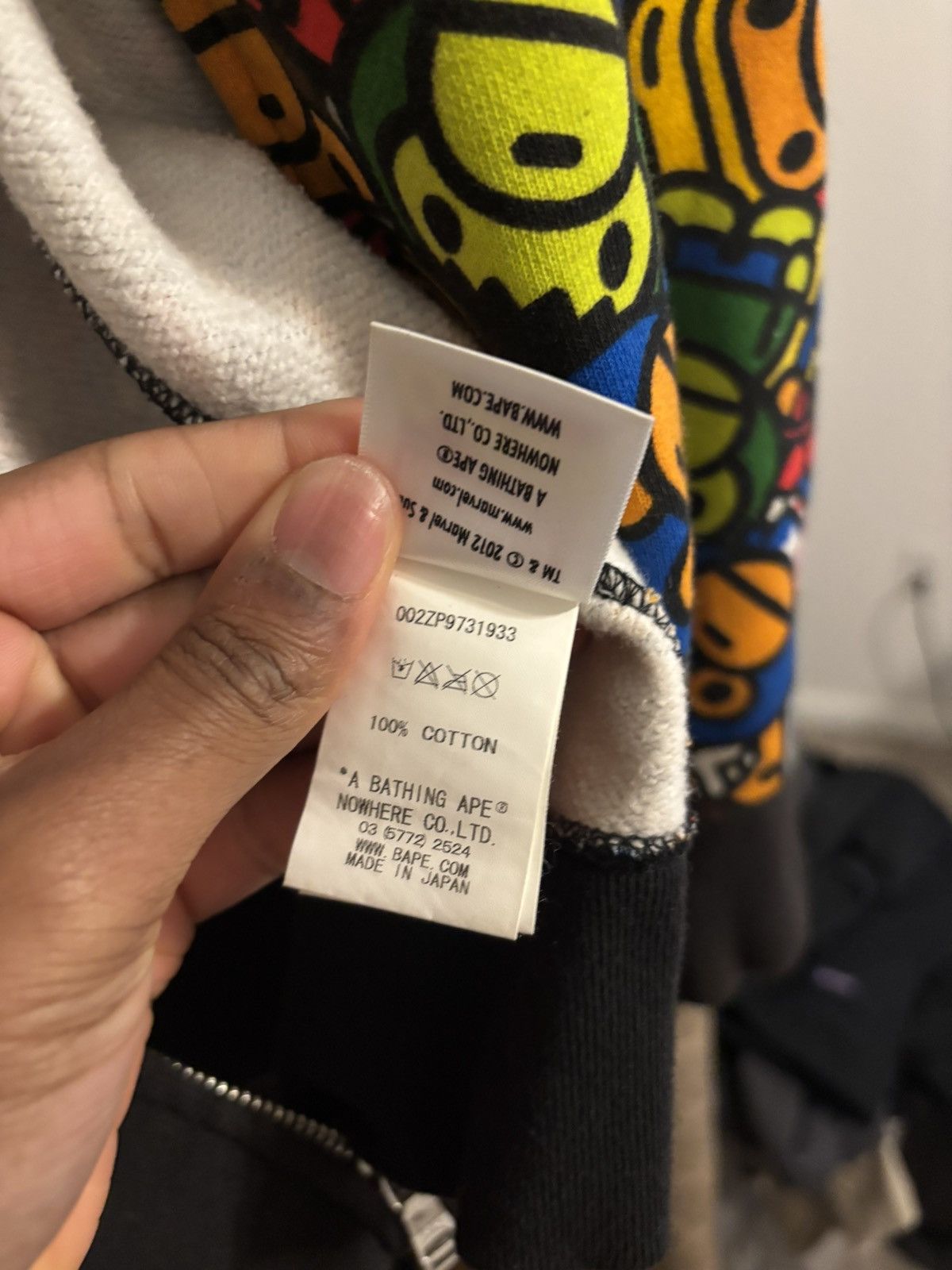 Bape Baby milo marvel comics full zip Size US L / EU 52-54 / 3 - 5 Thumbnail