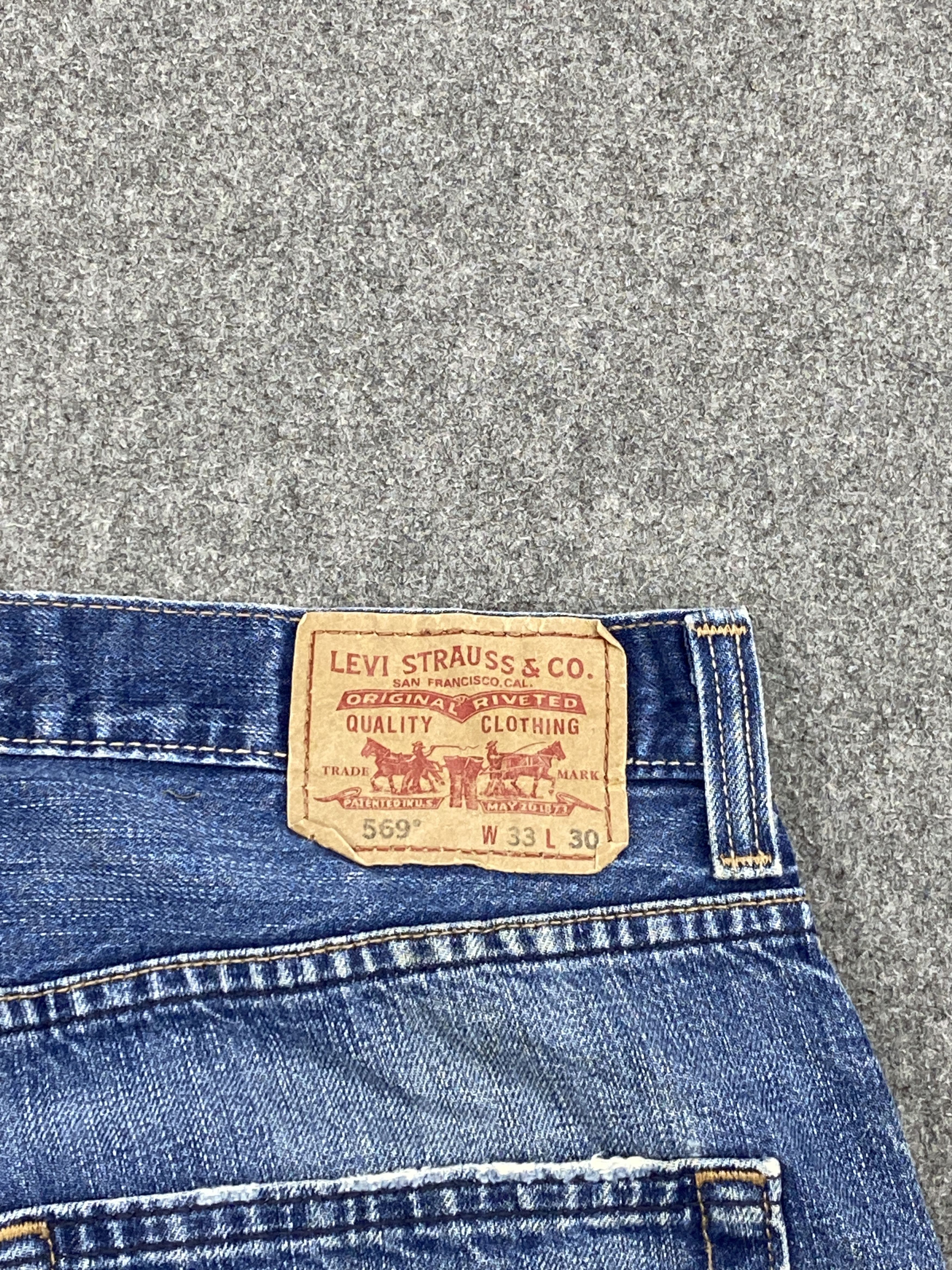 Levi's Faded Blue Vintage Levis 569 Jeans DP2623 Size US 33 - 17 Thumbnail