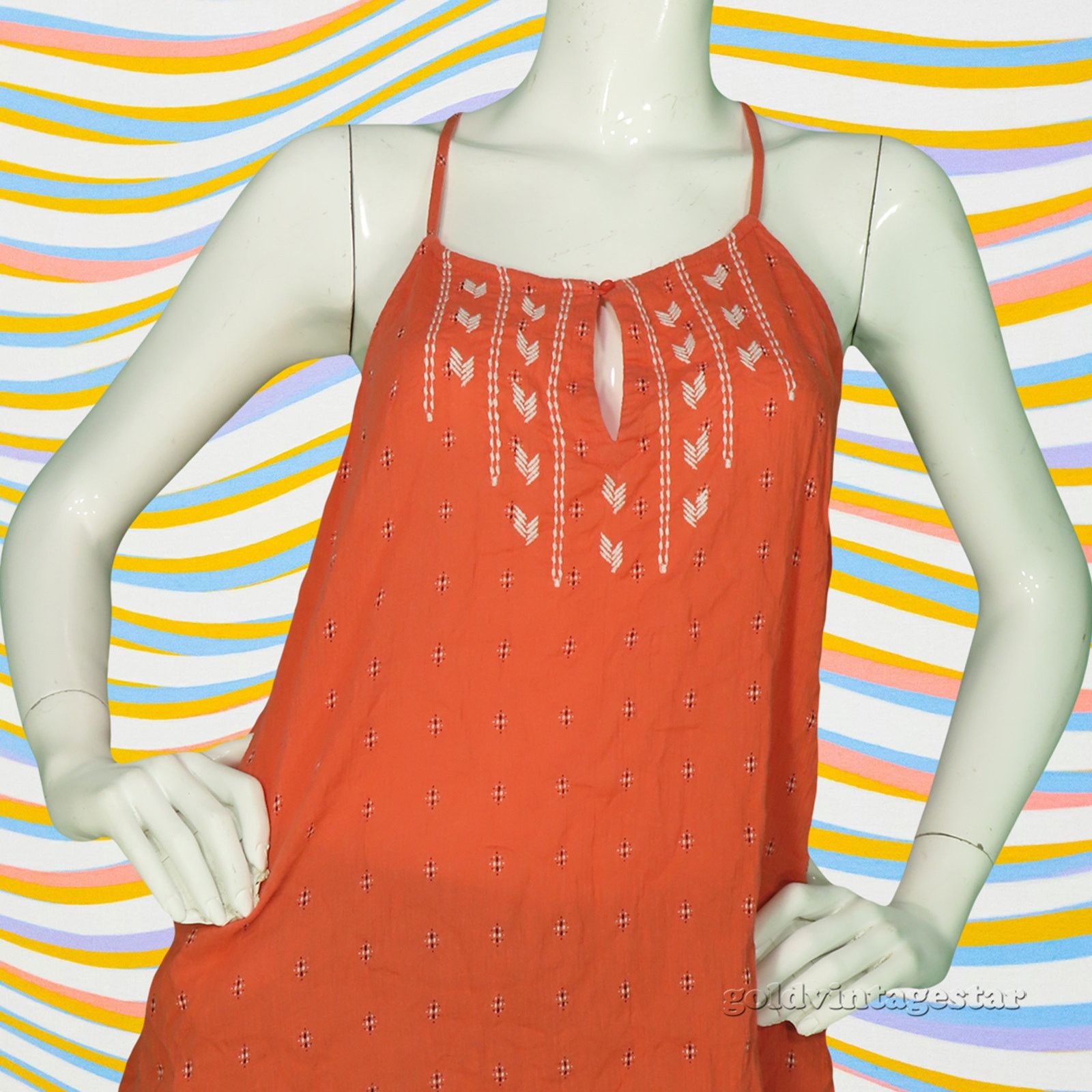 Other Old Navy Top XL Embroidered Halter Size XL / US 12-14 / IT 48-50 - 10 Thumbnail