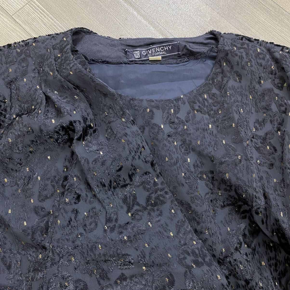 1990s Vintage Givenchy Hi Formal Brocade Womens Blazer