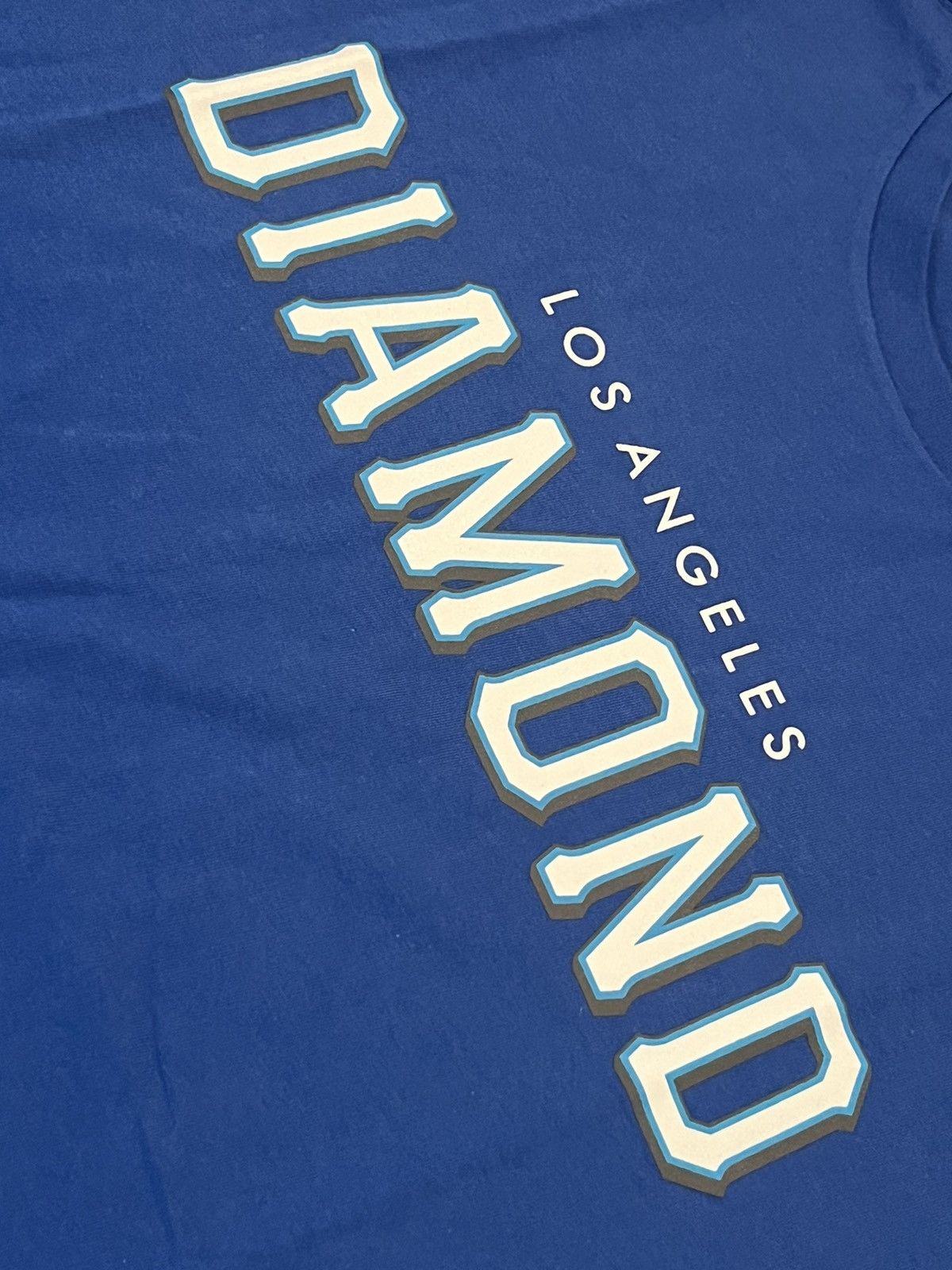 Diamond Supply Co. Diamond Supply Co Los Angeles Blue Tee Shirt Size XL Size US XL / EU 56 / 4 - 4 Thumbnail