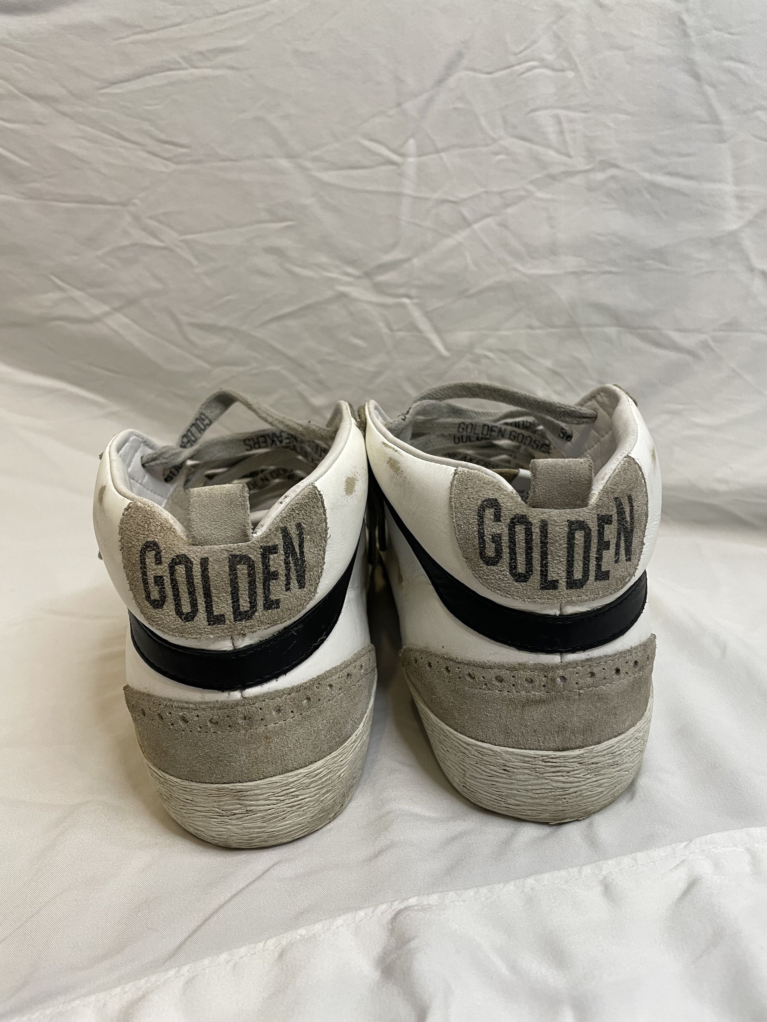 Golden Goose Golden Goose Mid Star Leather White High Top Sneakers Size US 8.5 / IT 38.5 - 3 Thumbnail