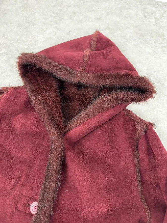 Balmain 2000s Balmain Red Reversible Faux Fur Coat Size US M / EU 48-50 / 2 - 8 Thumbnail