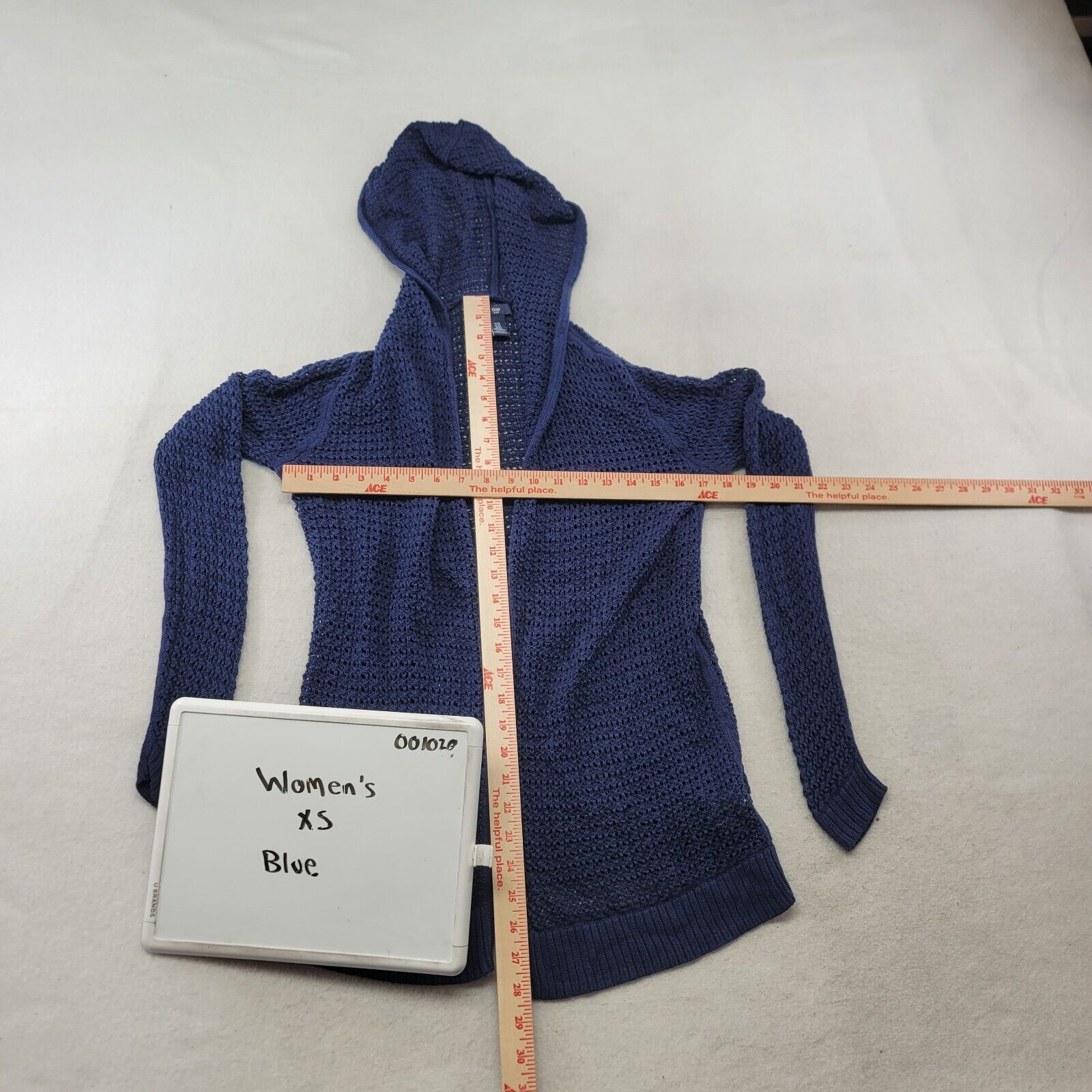 Gap Gap Casual Open Hooded Sweater Womens Size Extra Small Blue Size XS / US 0-2 / IT 36-38 - 7 Thumbnail