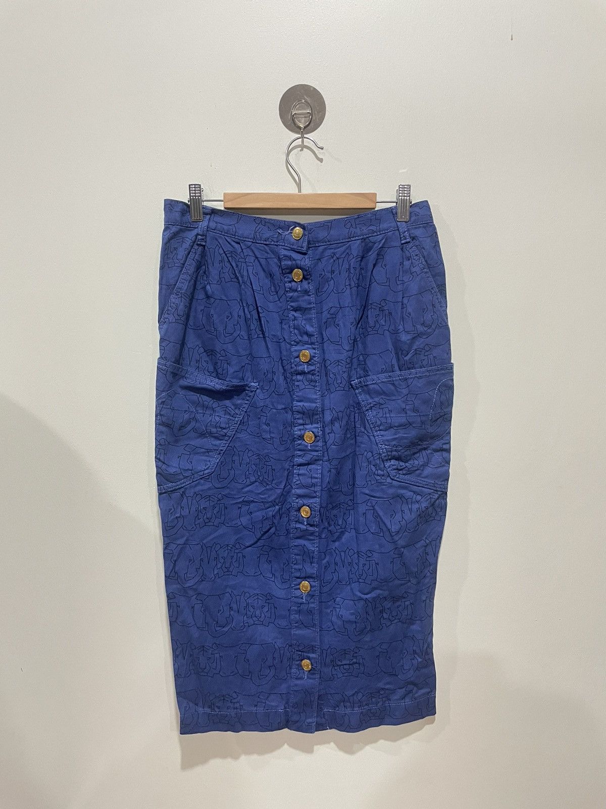 Issey Miyake × Vintage × mercibeaucoup Mercibeaucoup Denim Skirt Size 29" - 2 Thumbnail